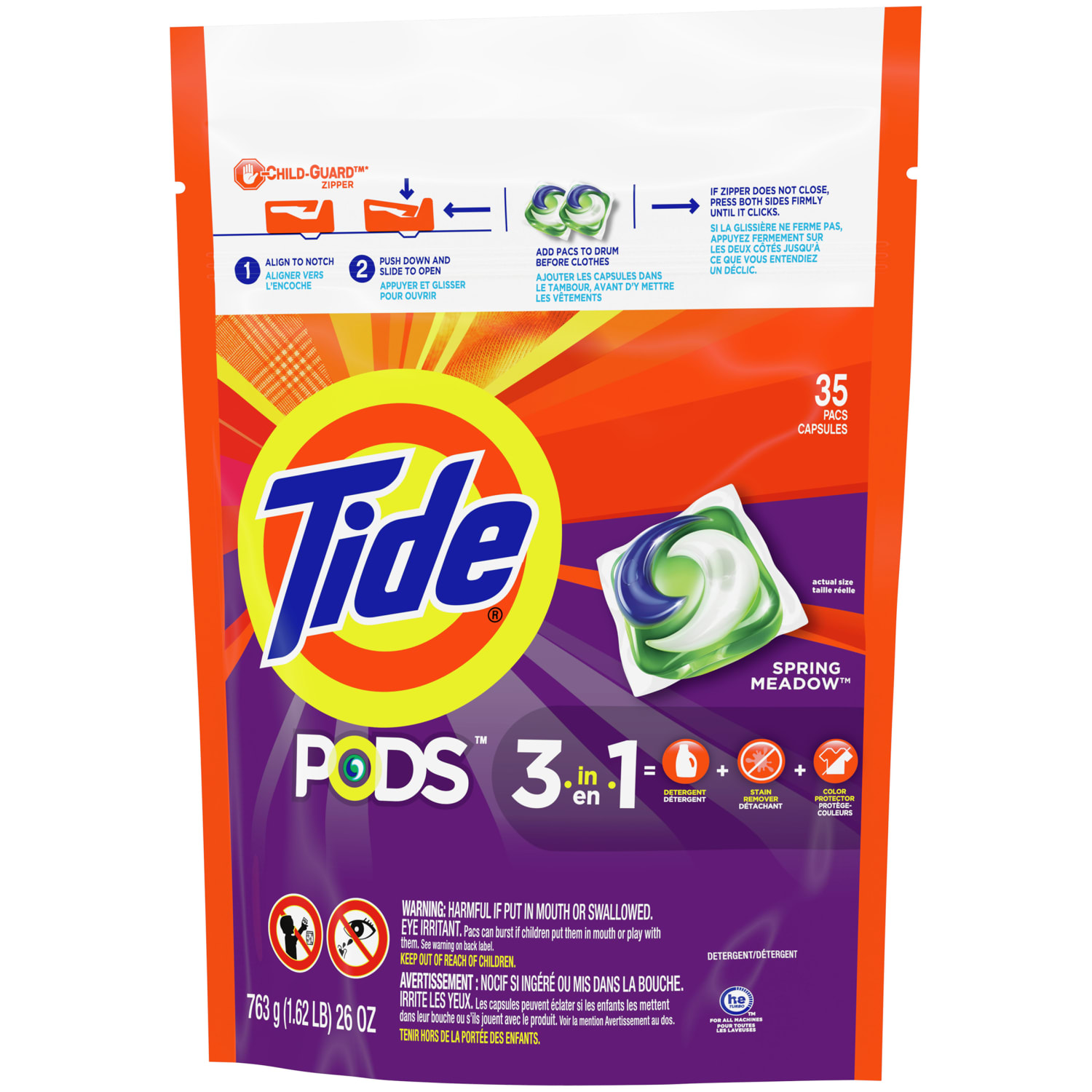 Tide 3 1 Pods Laundry Detergent, Pack of 35 Pods. - Image 4