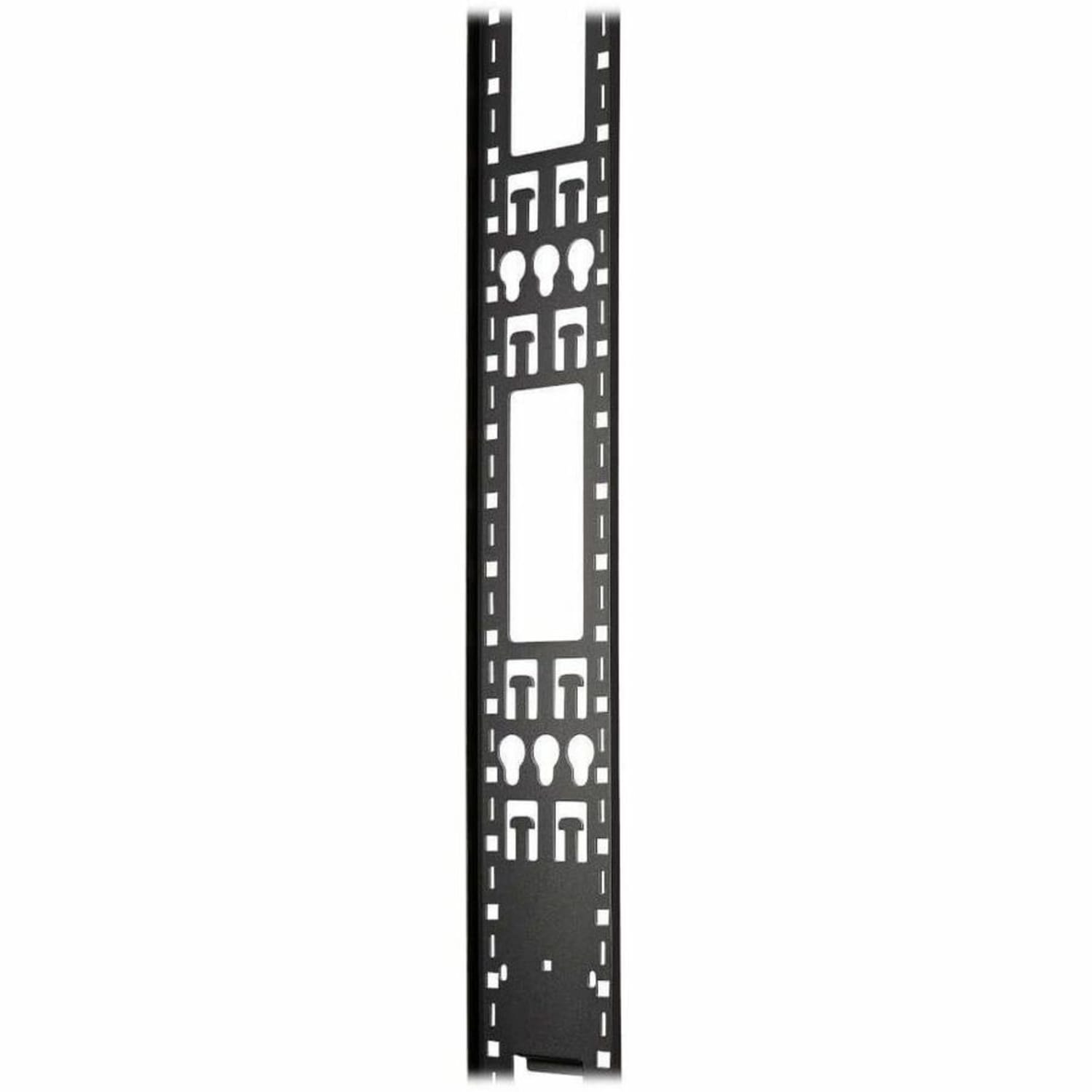 Tripp Lite by Eaton 45U Rack Enclosure Server Cabinet Vertical Cable Management Bars - Cable Strain Relief Bar - Black - 2 - 45U Rack Height - Image 3