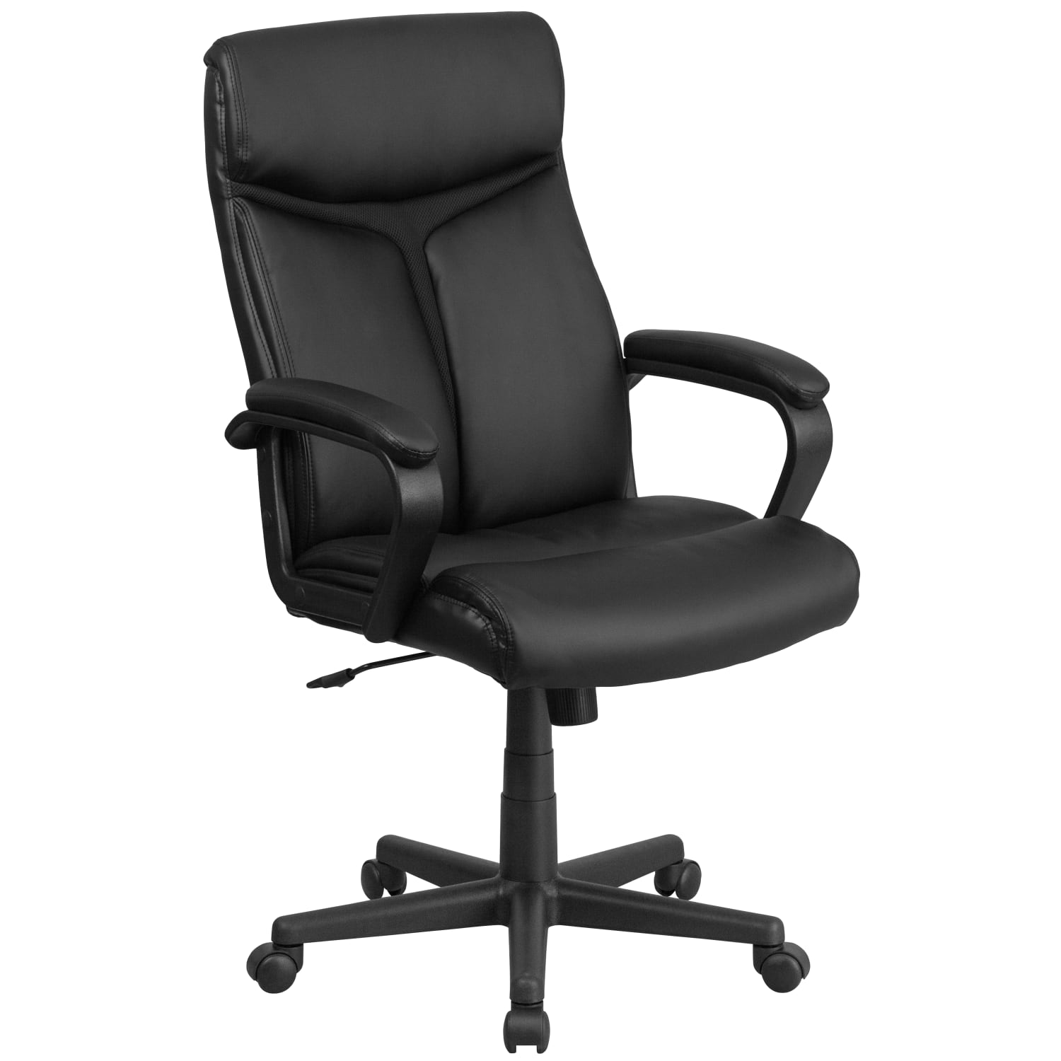 Flash Furniture LeatherSoft High-Back Executive Office Chair, Black, GO21961 - Image 3