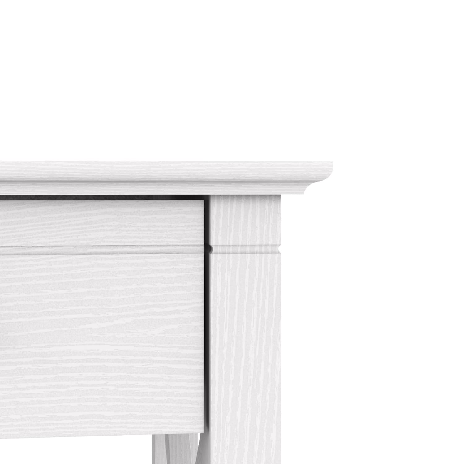 Bush Furniture Key West 48inW Writing Desk, Pure White Oak, Standard Delivery - Image 5