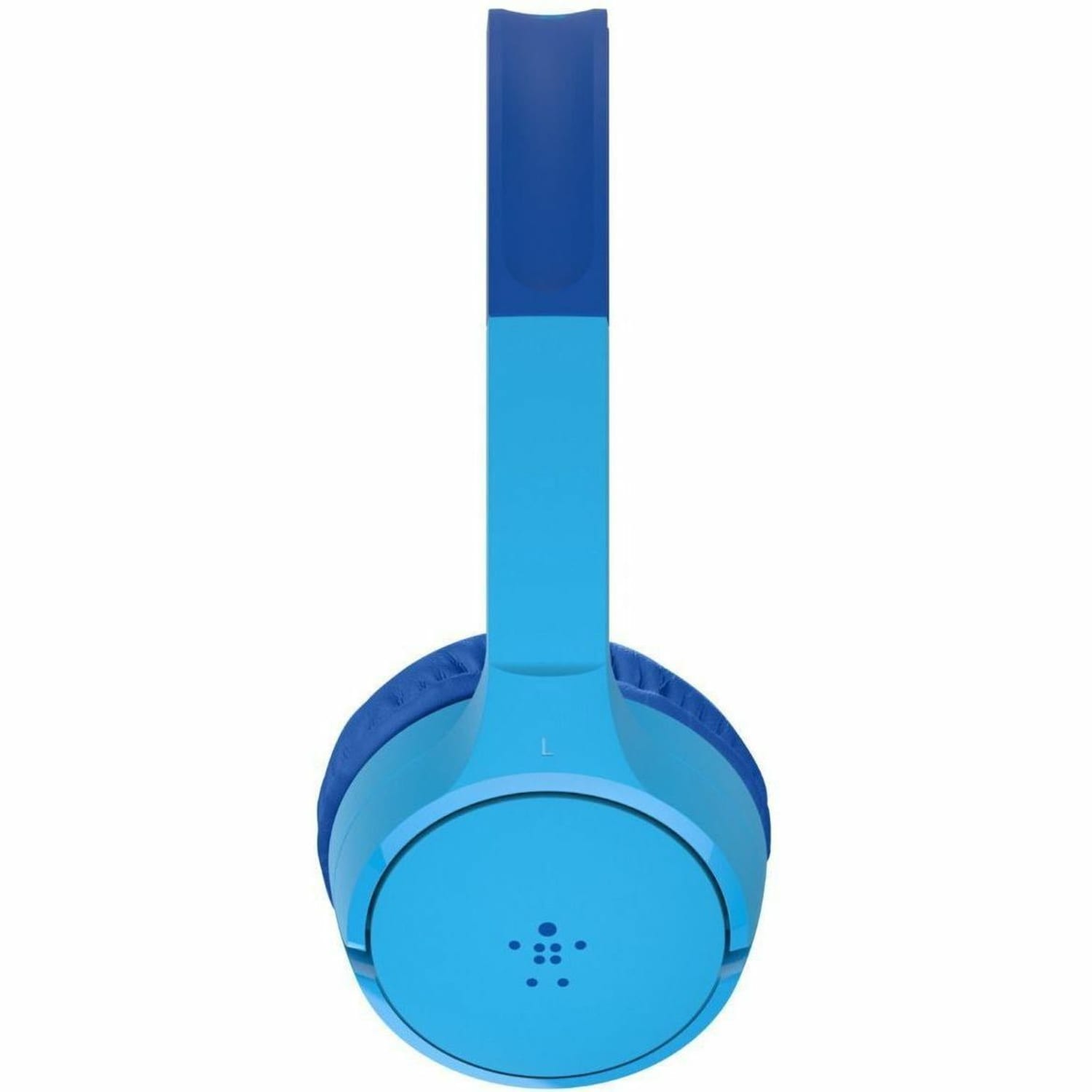 Belkin Wireless Bluetooth On-Ear Headphones for Kids w/ Mic, 85dB Limit, w/ USB-C Cable, Headset, Blue - Image 4