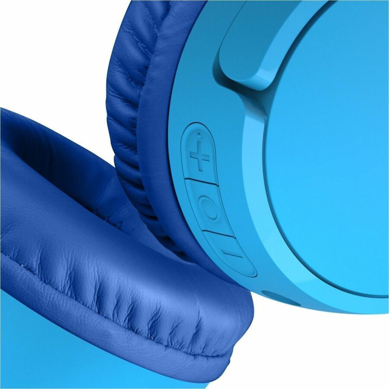 Belkin Wireless Bluetooth On-Ear Headphones for Kids w/ Mic, 85dB Limit, w/ USB-C Cable, Headset, Blue - Image 5