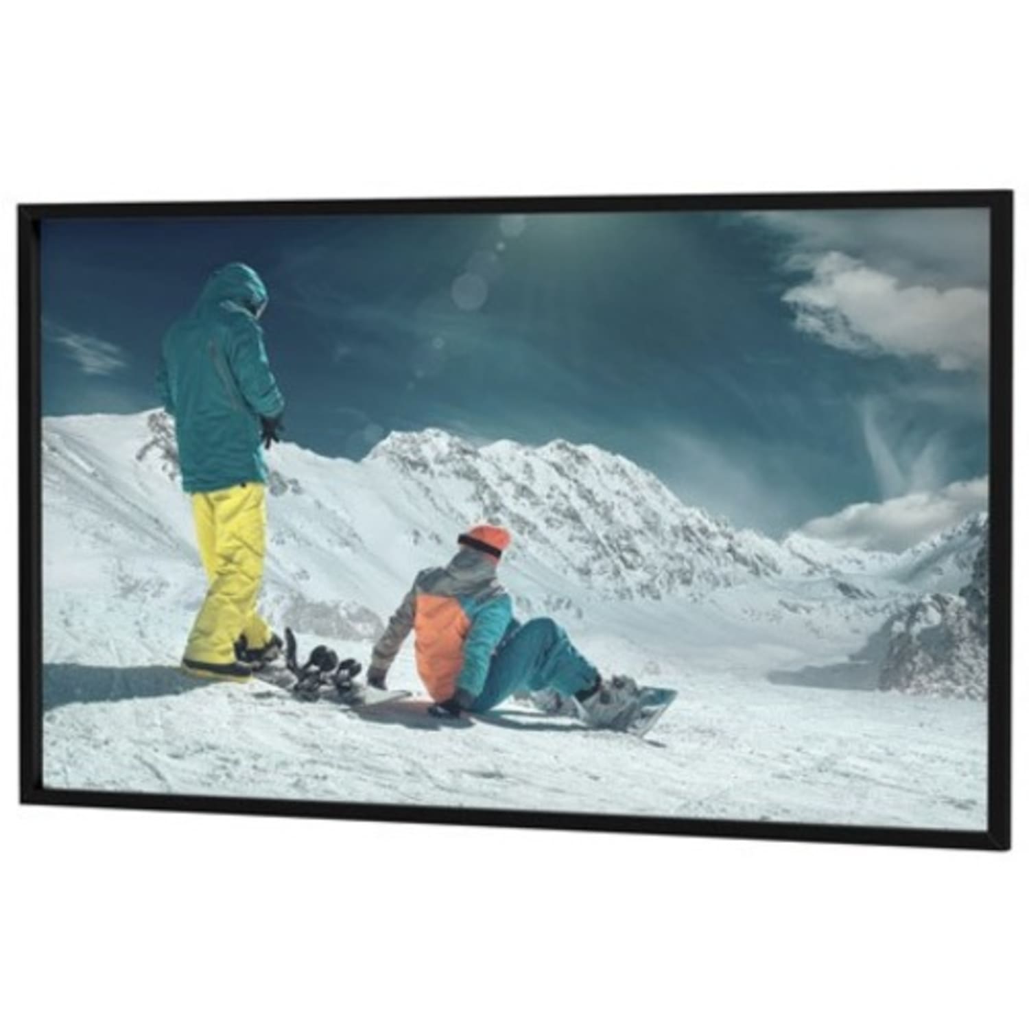 Da-Lite Da-Snap 137in Projection Screen - 16:10 - Da-Tex - 72.5in Height x 116in Width - Wall Mount - Image 3