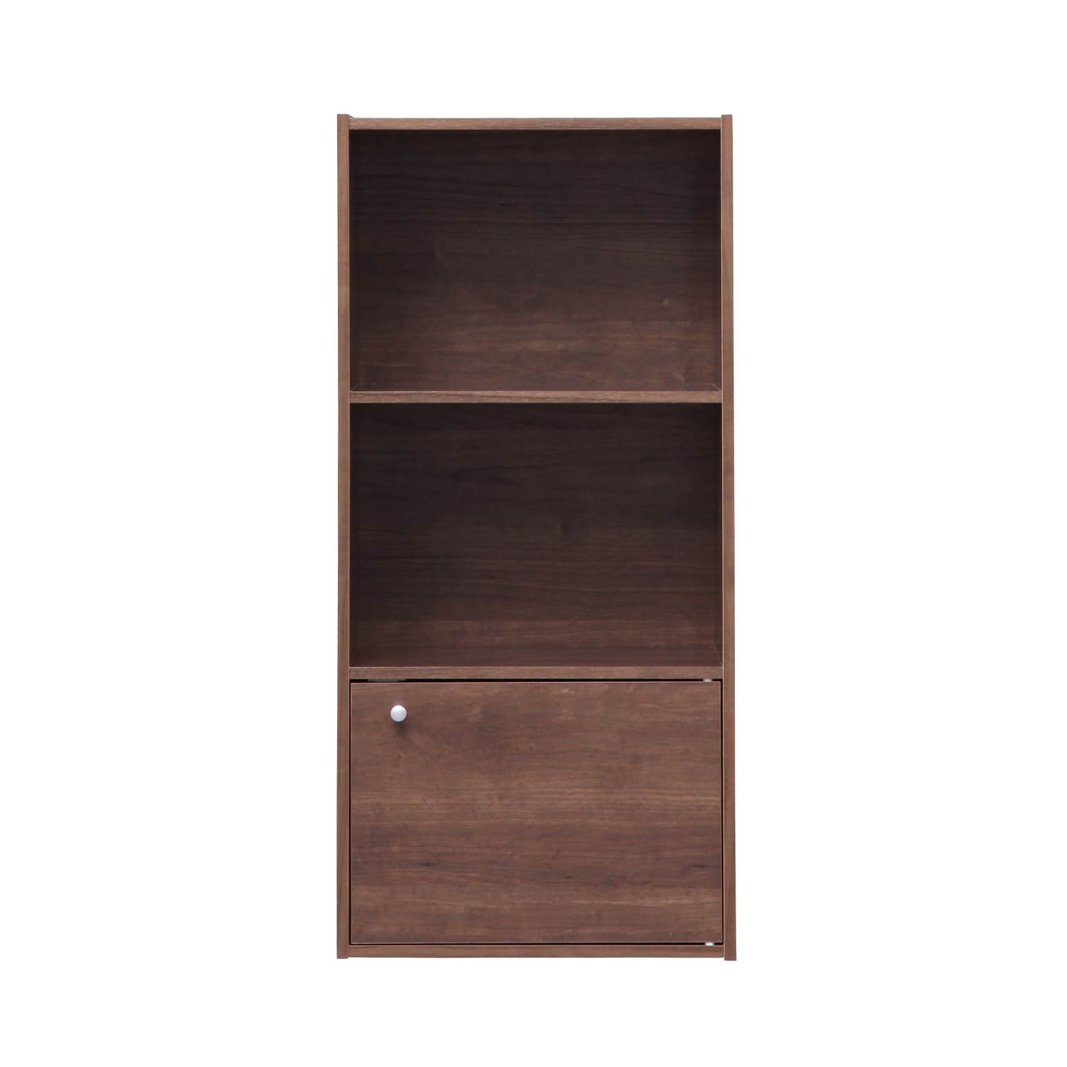 IRIS 35inH 3-Tier Storage-Shelf With Door, Brown - Image 4