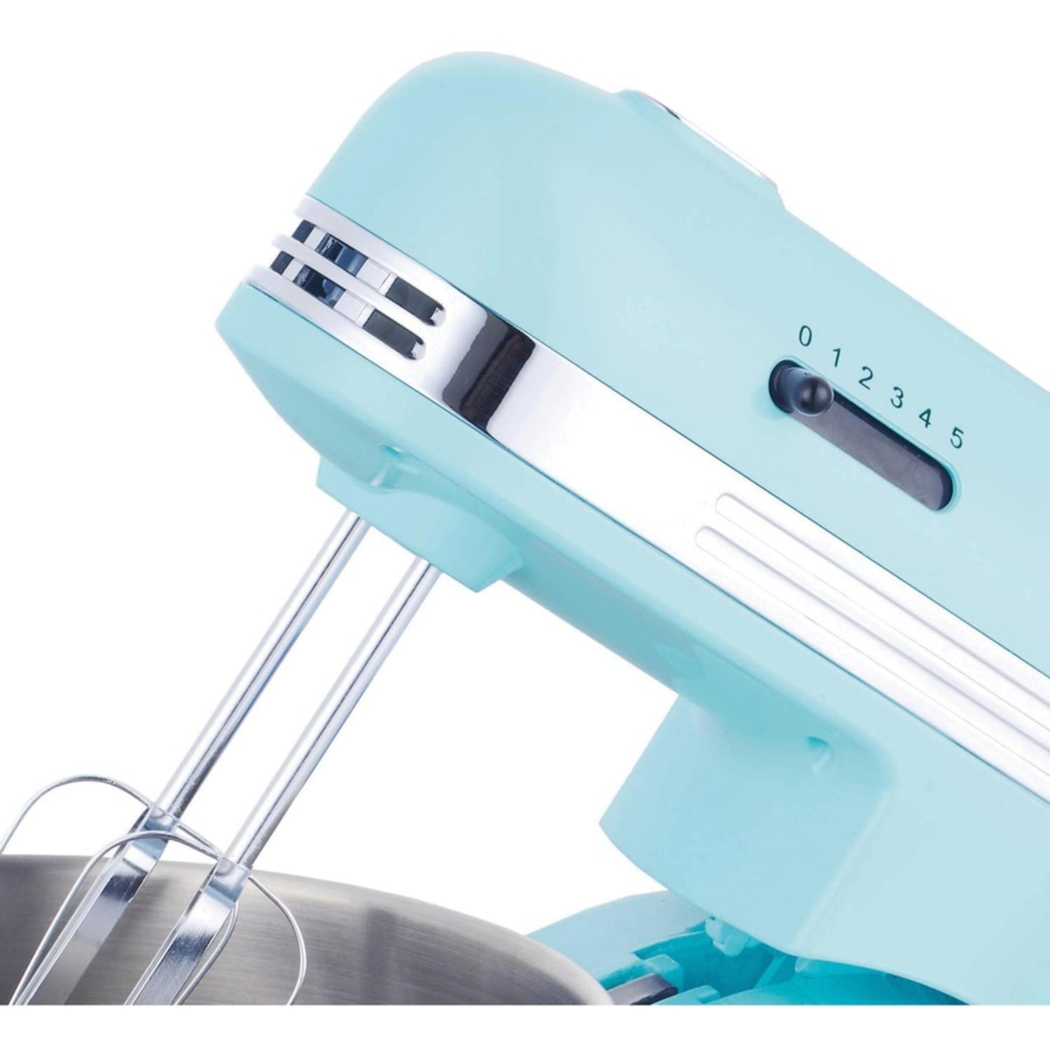 Brentwood SM-1162BL 5-Speed Stand Mixer with 3.5 Quart Stainless Steel Mixing Bowl, Blue - 250 W - Blue - Image 5