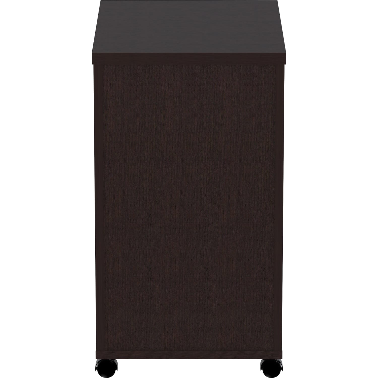 Lorell Essentials 22inD Vertical 3-Drawer Mobile Pedestal File Cabinet, Espresso - Image 5