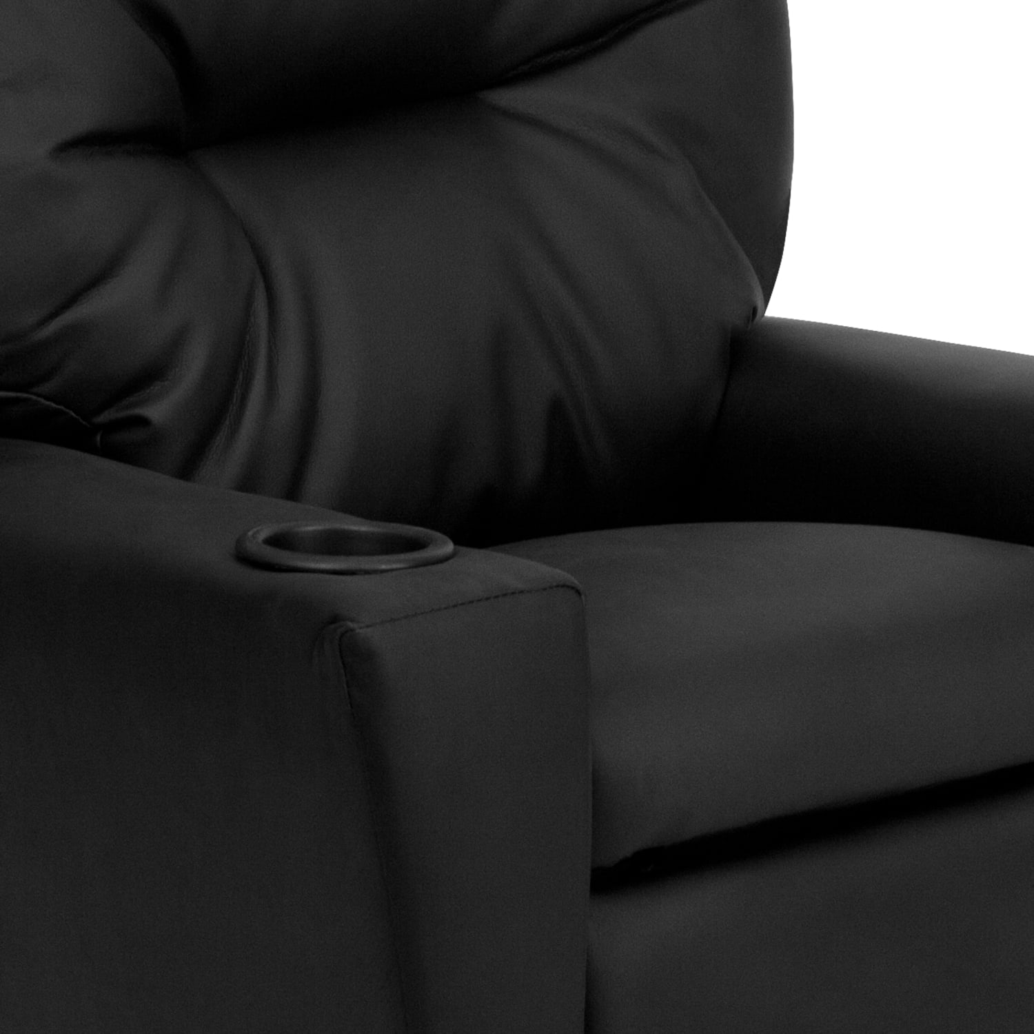 Flash Furniture LeatherSoft Faux Leather Kids Recliner With Cup Holder Black PopularChairscom Flash Furniture LeatherSoft Faux Leather Kids Recliner With Cup Holder Black PopularChairscom