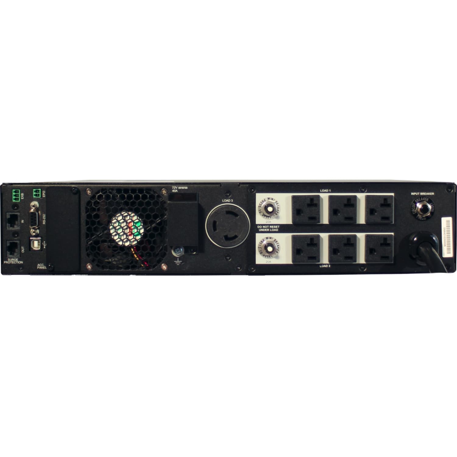Minuteman EXR Series Line Interactive Uninterruptible Power Supply - 2U Tower/Rack/Wall Mountable - AVR - EXR3000RT2U - Image 3