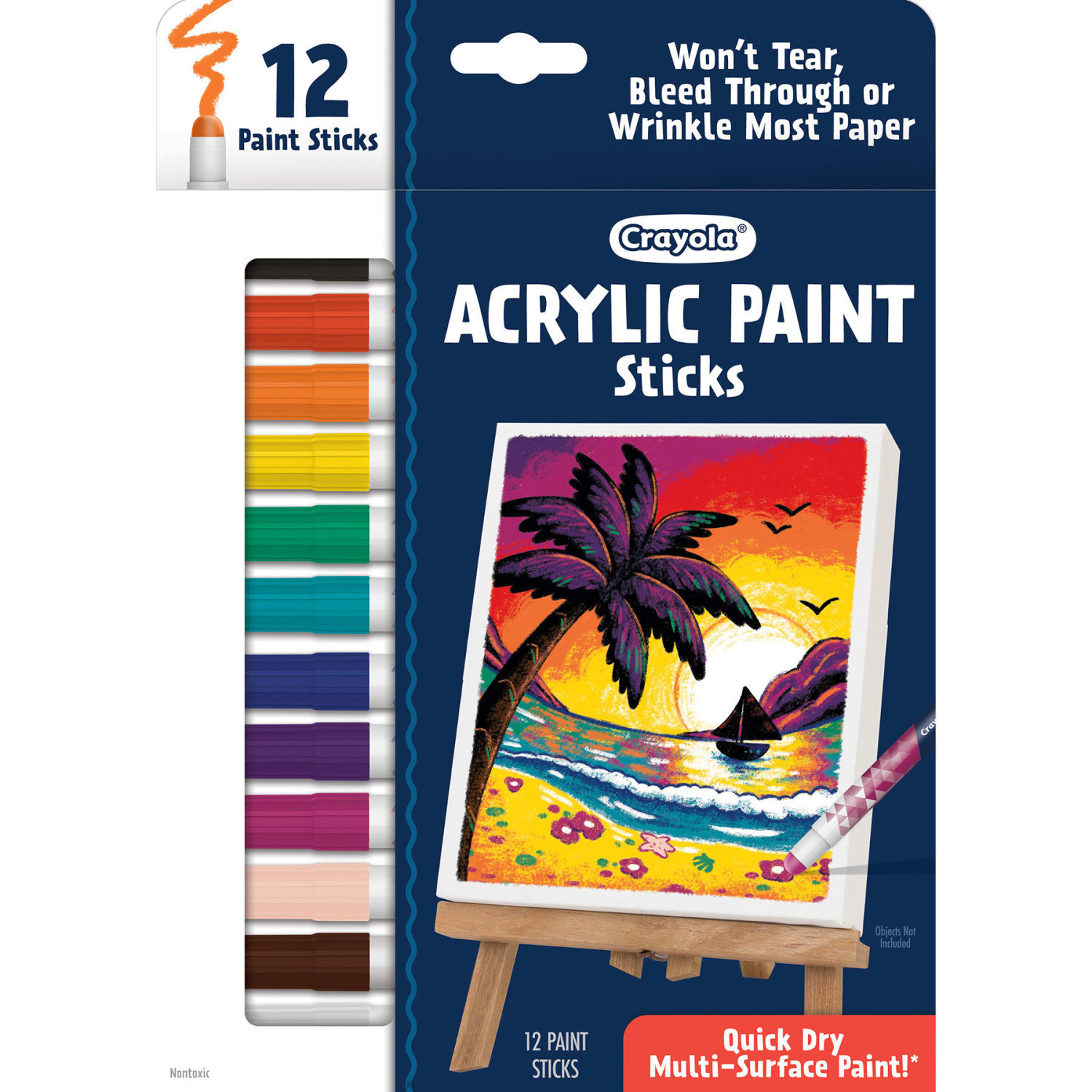 Crayola Acrylic Paint Doodle Sticks, 12 Per Pack, Set Of 2 Packs - Image 4