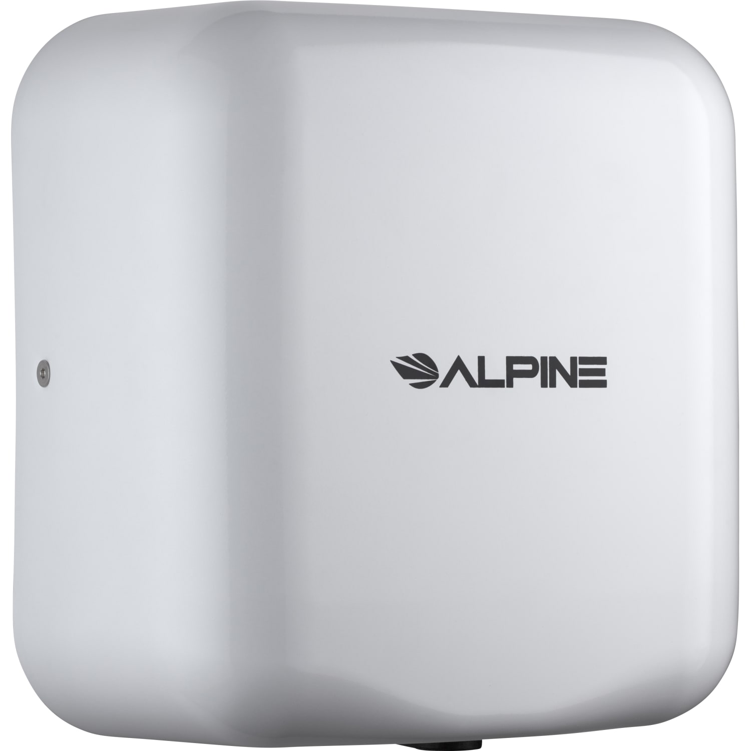Alpine Industries Hemlock 220-Volt Commercial Automatic High-Speed Electric Hand Dryer With Wall Guard, White