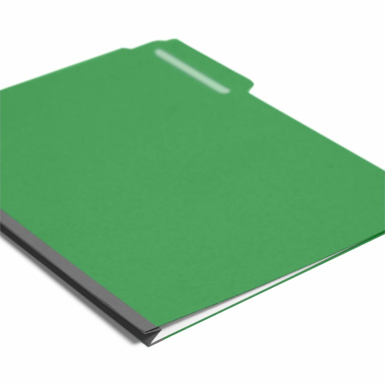 Smead 1/3-Cut Color Pressboard Tab Folders, Letter Size, 50% Recycled, Green, Box Of 25 - Image 5