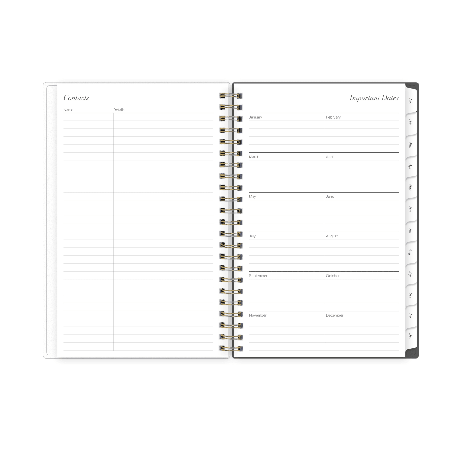 2027 Blue Sky Merrie Dark Weekly/Monthly (18-Month) Planning Calendar, 5x8, 0%, Frosted PP, Jan-Dec, RY27 - Image 6