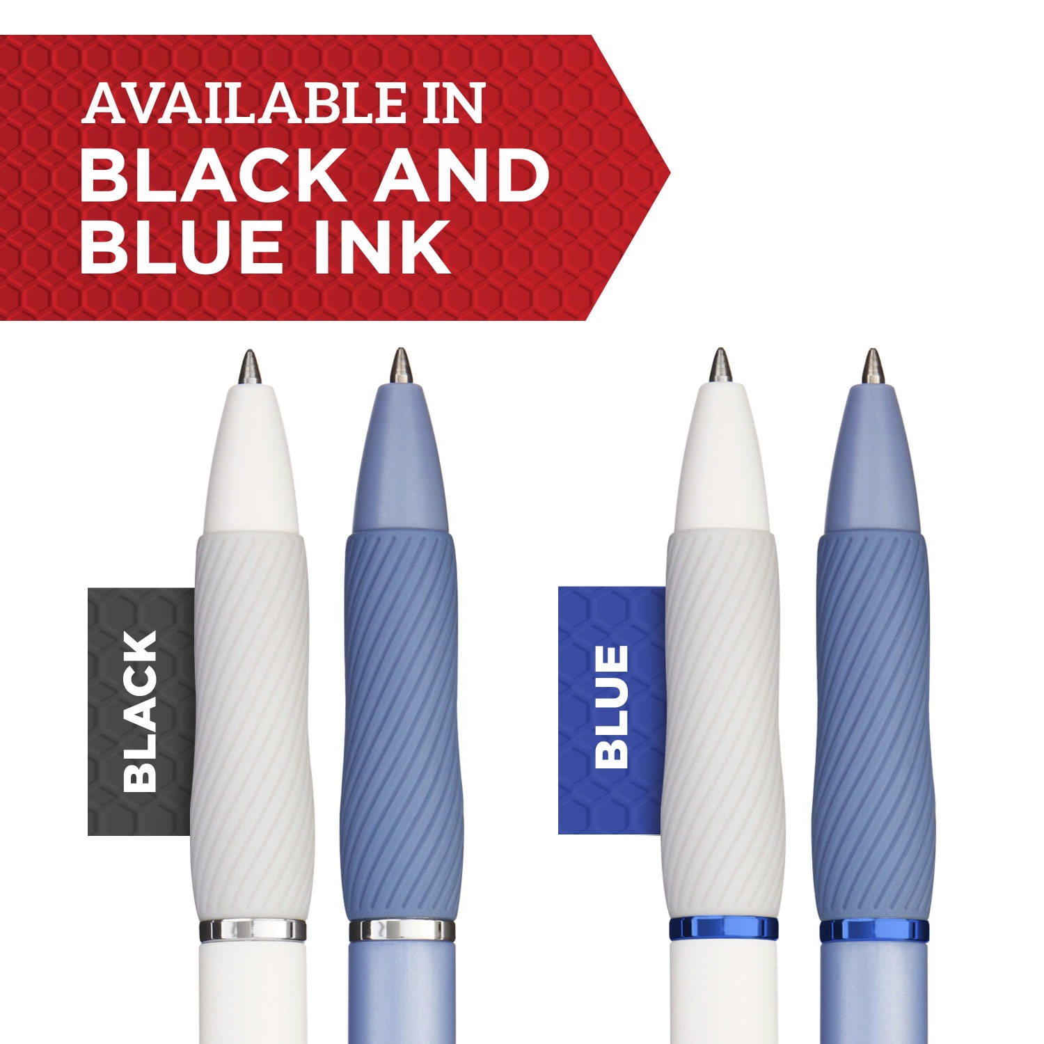 Sharpie S-Gel Fashion Barrel Gel Pens, Medium Point, 0.7 mm, Blue Barrel, Black Ink, Pack Of 4 Pens - Image 4