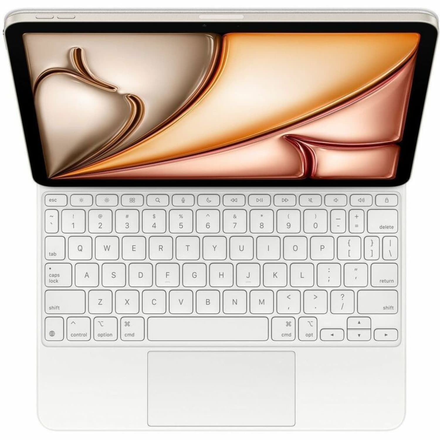 Apple Magic Keyboard/Cover Case for 11in Apple iPad Air - English (US) Keyboard - White - Cantilever - 1 / Pack - MDFV4LL/A - Image 5