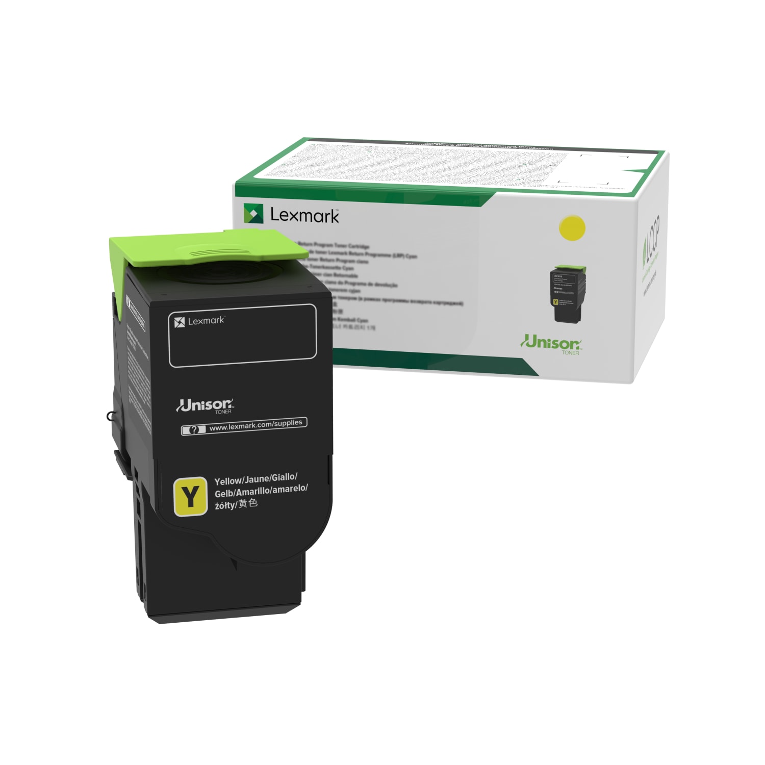 Lexmark 78C10Y0 Yellow Return Program Toner Cartridge