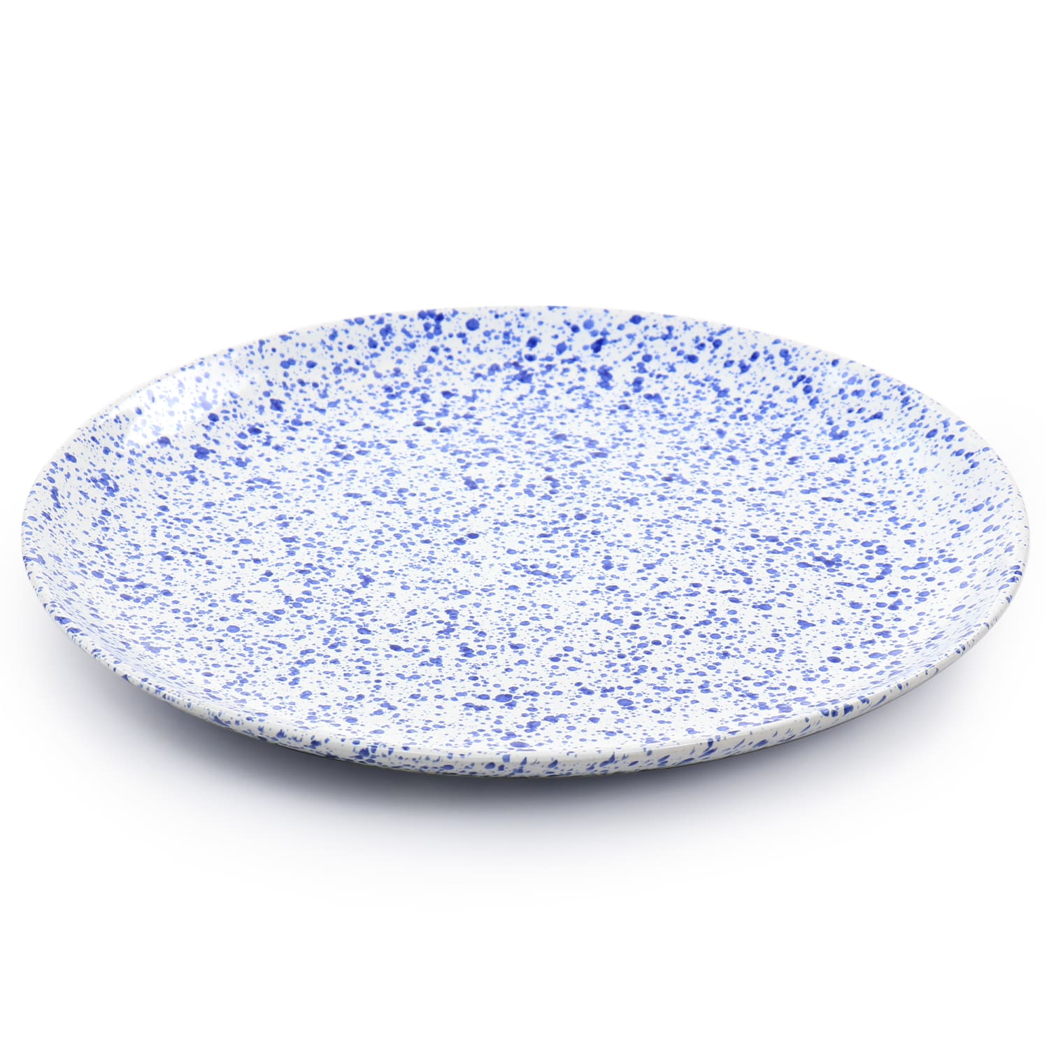 Martha Stewart 16-Piece Stoneware Dinnerware Set, Speckled Blue - Image 5