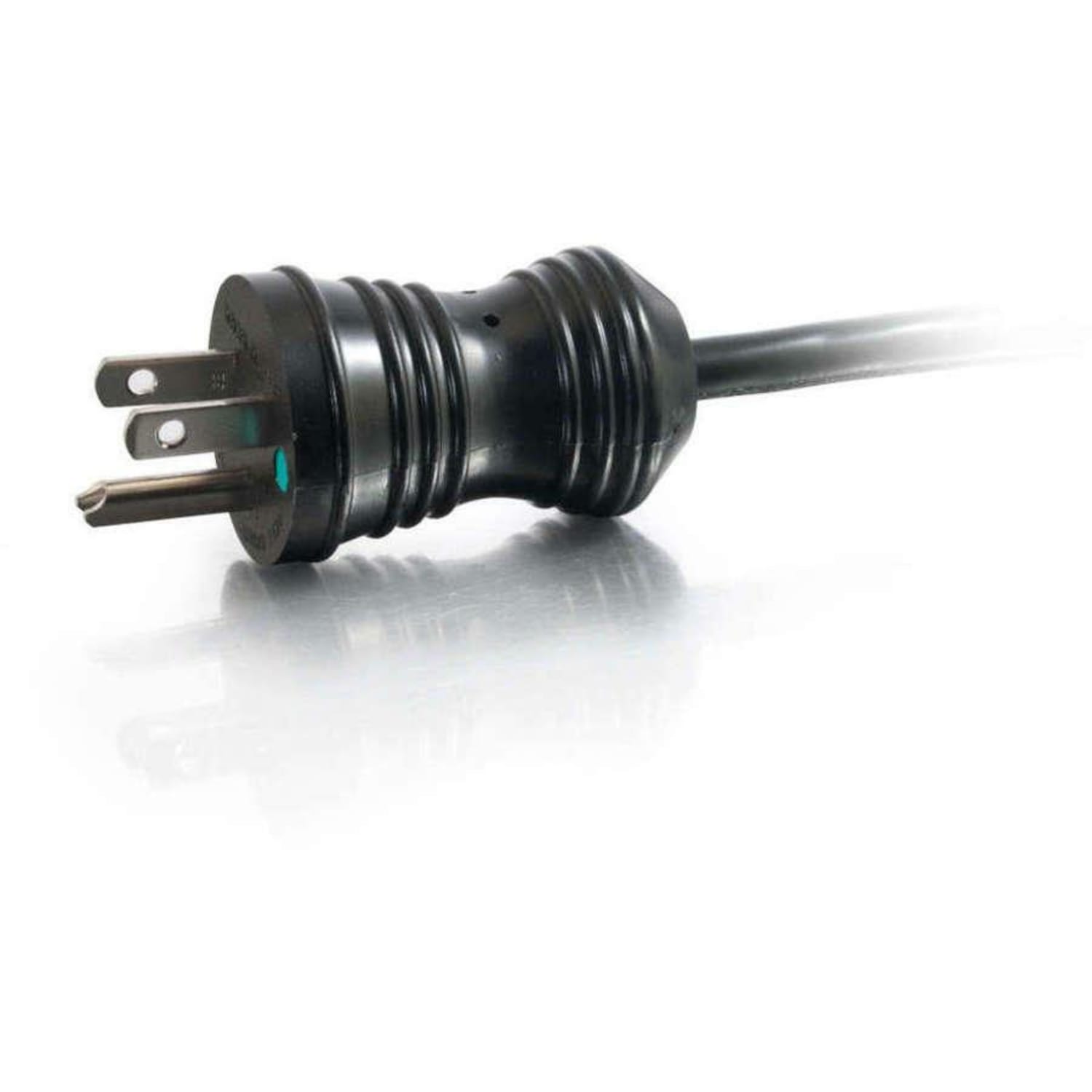C2G 8ft 16 AWG Coiled Hospital Grade Power Cord (NEMA 5-15P to IEC320C13) - Black -  - 48070 - Image 3