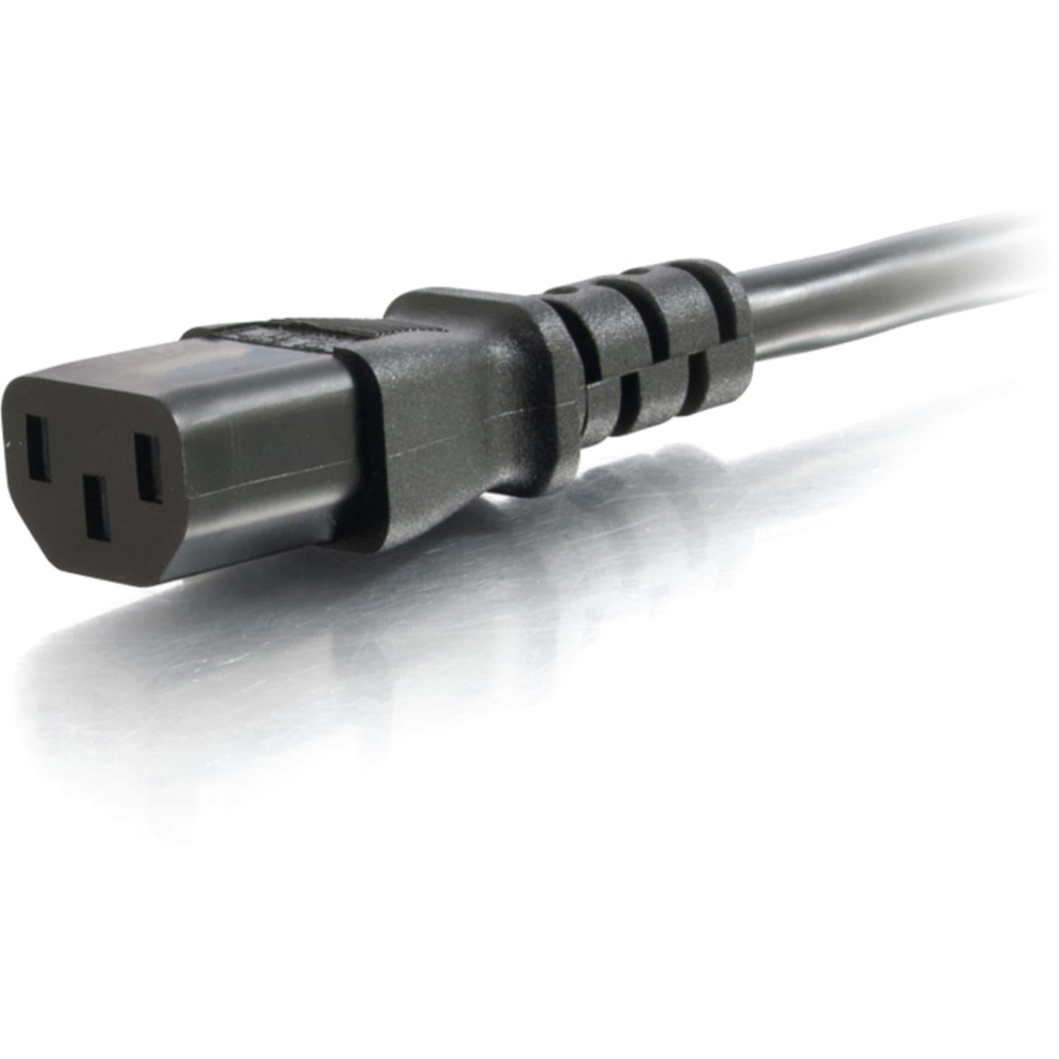 C2G 8ft 16 AWG Coiled Hospital Grade Power Cord (NEMA 5-15P to IEC320C13) - Black -  - 48070 - Image 5