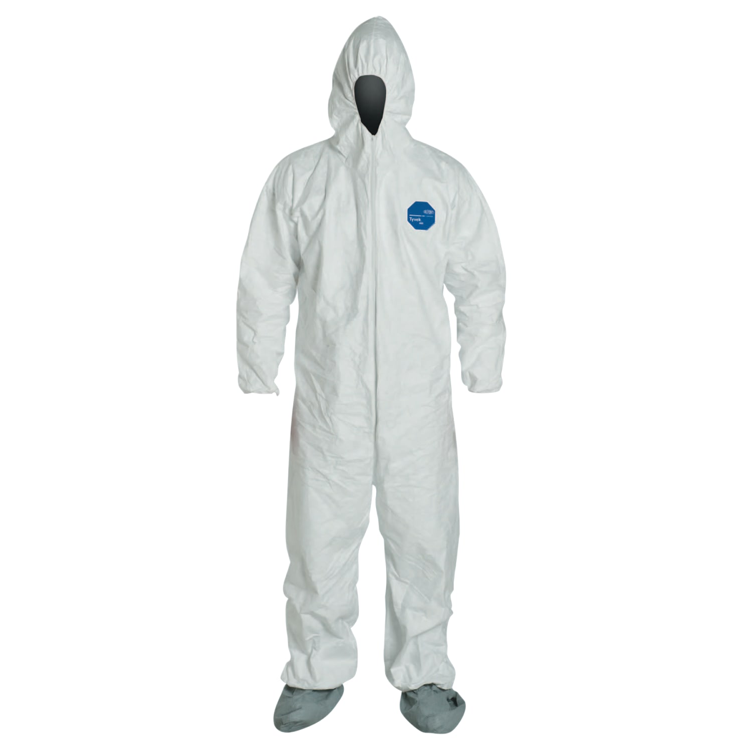 DuPont Tyvek Coveralls With Attached Hood And Boots, Medium, White, Pack Of 25 Coveralls - Image 3