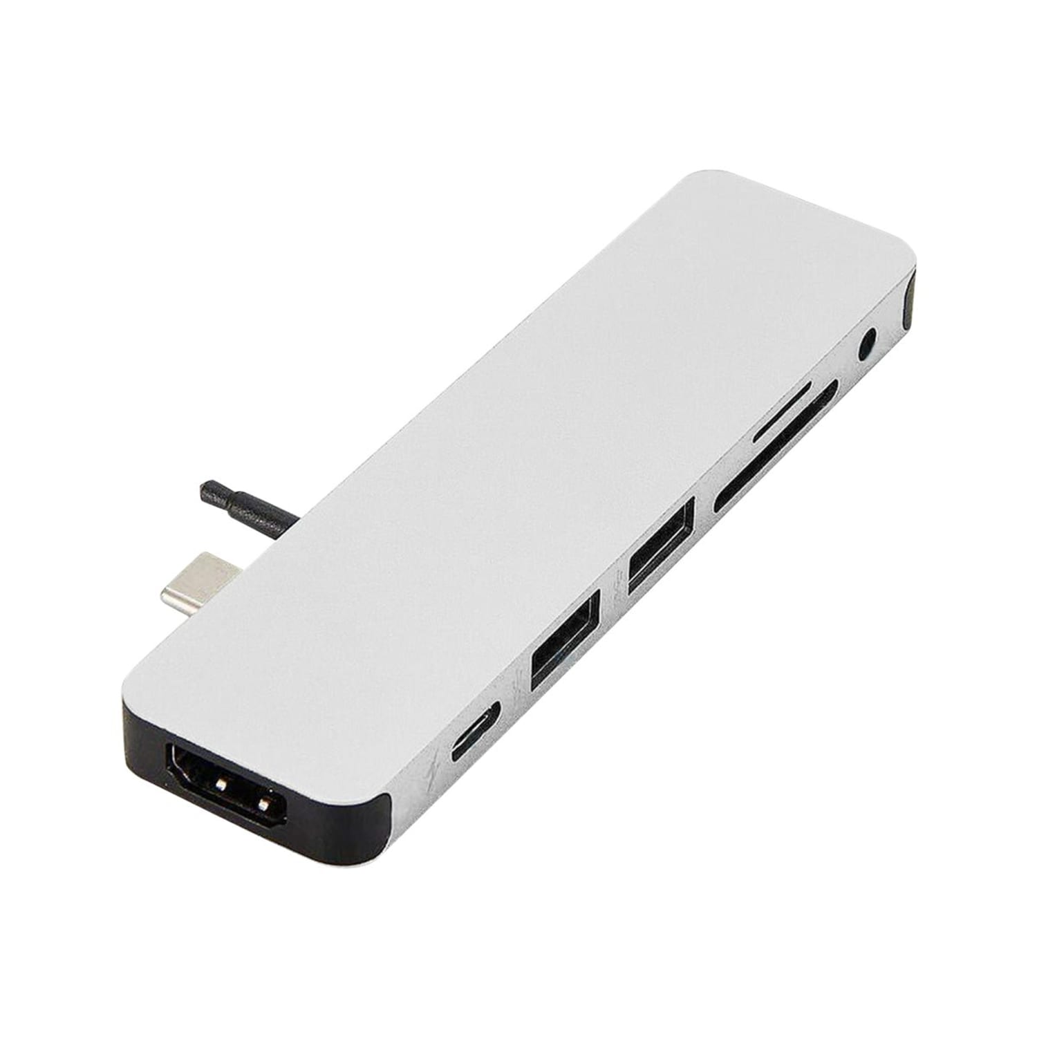 Targus Sanho HyperDrive SOLO 7-In-1 USB-C Docking Station, 3/8inH x 1-3/16inW x 4-3/8inD, Silver, 00GF49 - Image 4