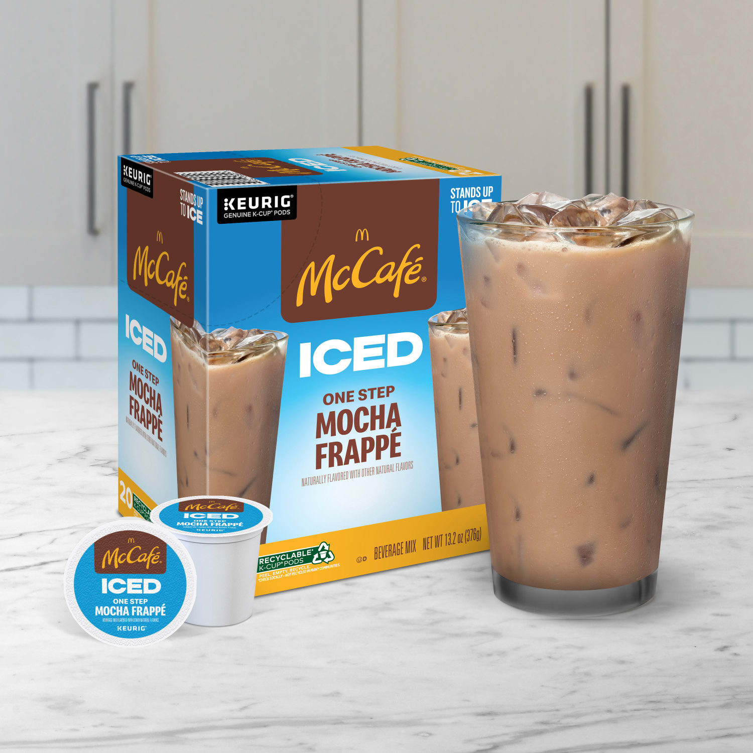 McCafe K-Cup Iced One-Step Mocha Frappe Medium Roast K-Cup Pods, Box Of 20 Pods - Image 5