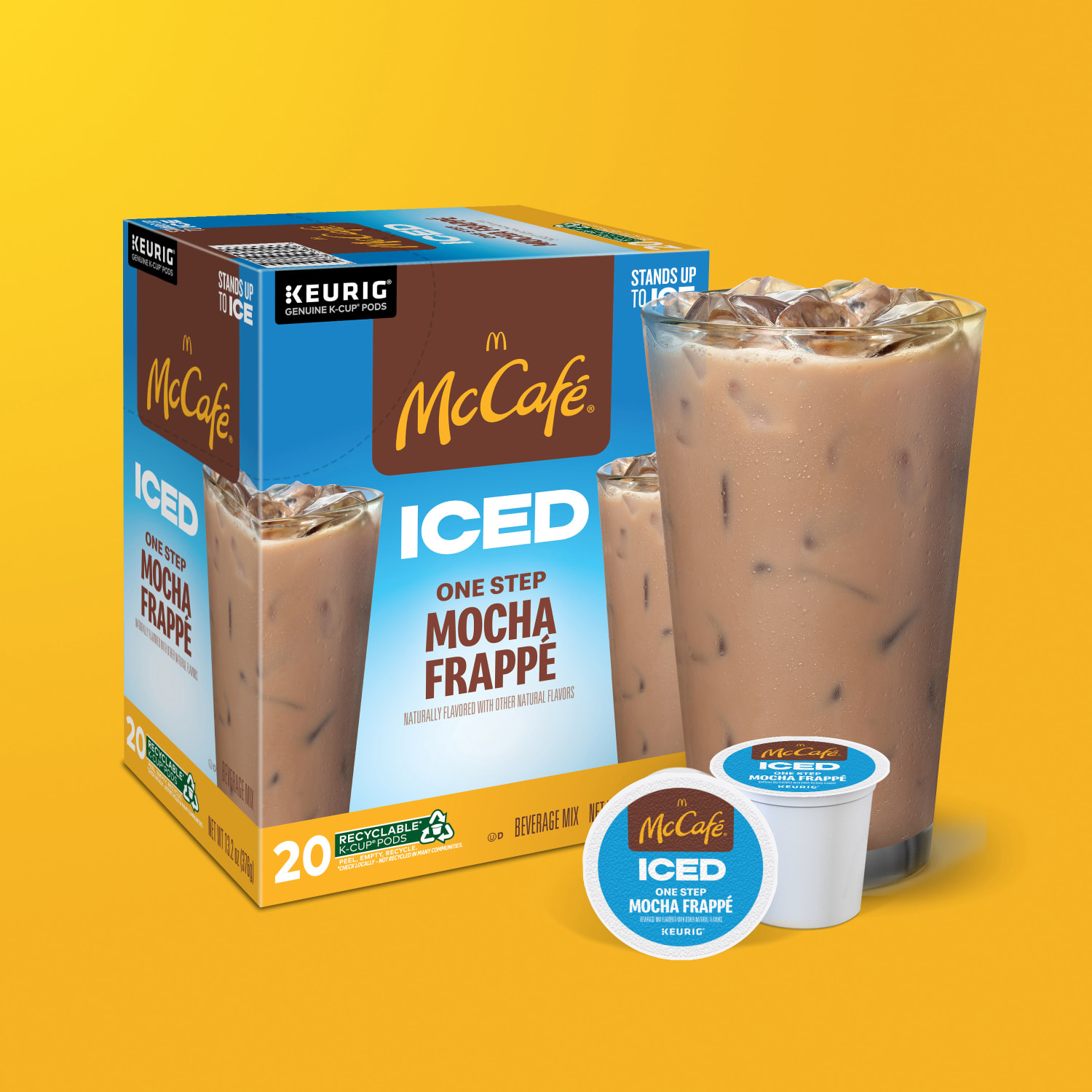McCafe K-Cup Iced One-Step Mocha Frappe Medium Roast K-Cup Pods, Box Of 20 Pods - Image 6