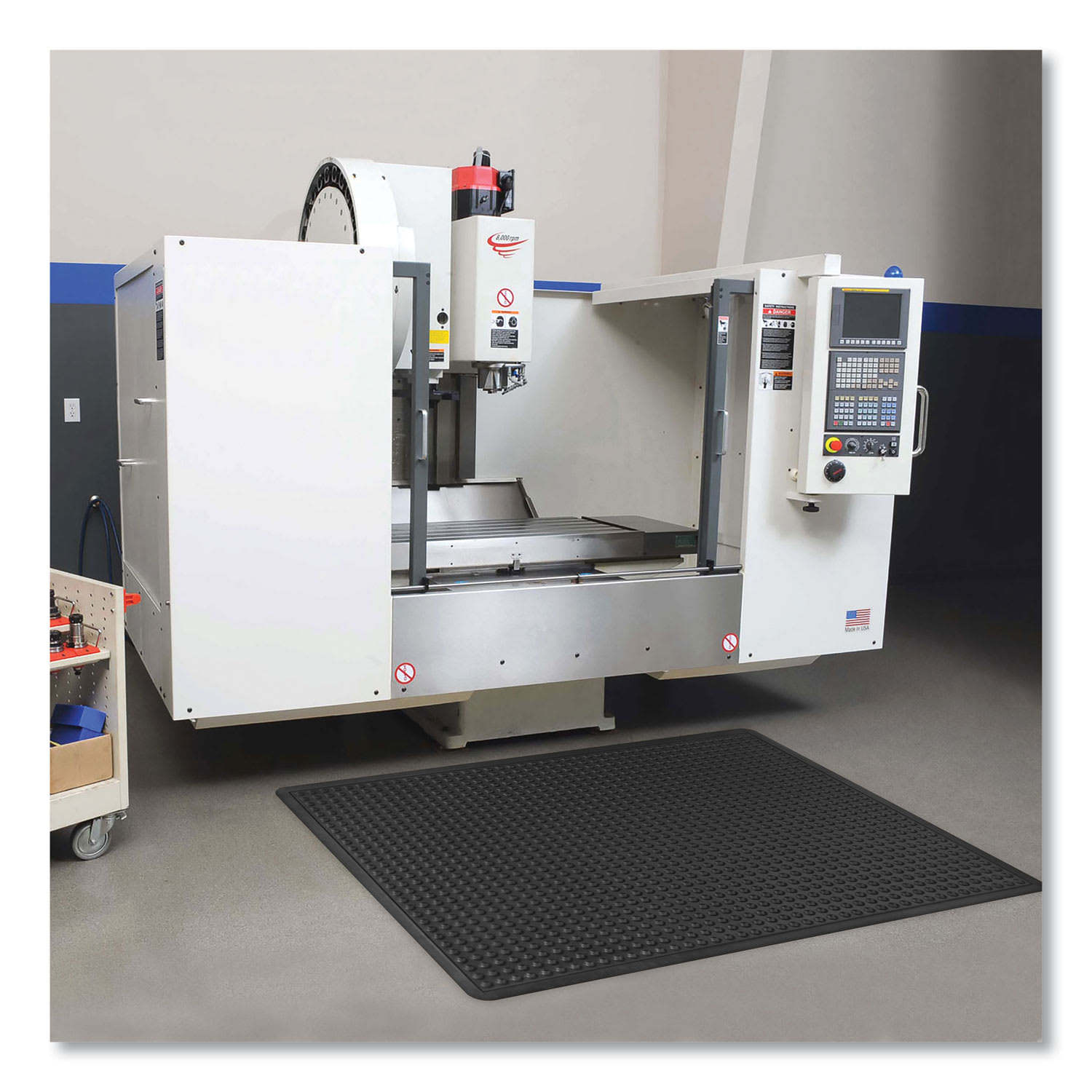 Apache Mills Bubble Flex Anti-Fatigue Mat, Rectangular, 36 x 48, Black - Image 3
