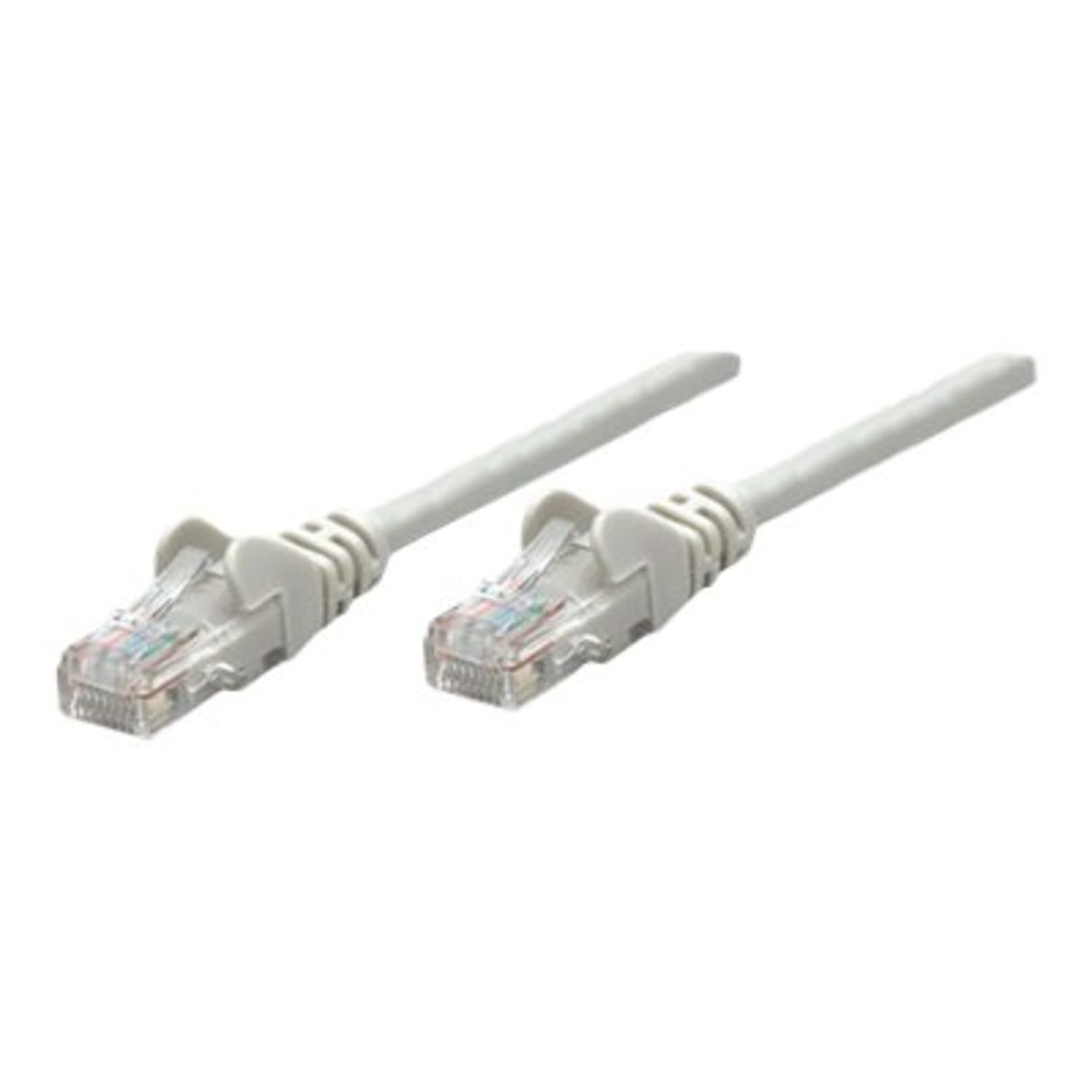 Intellinet Network Patch Cable, Cat5e, 2m, Grey, CCA, U/UTP, PVC, RJ45, Gold Plated Contacts, Snagless, Booted, Lifetime Warranty, Polybag - 318976 - Image 3