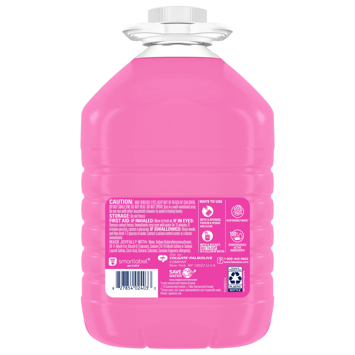 Fabuloso Multi-Purpose Cleaner, Watermelon Scent, 128 Oz, Case Of 4 Bottles - Image 5