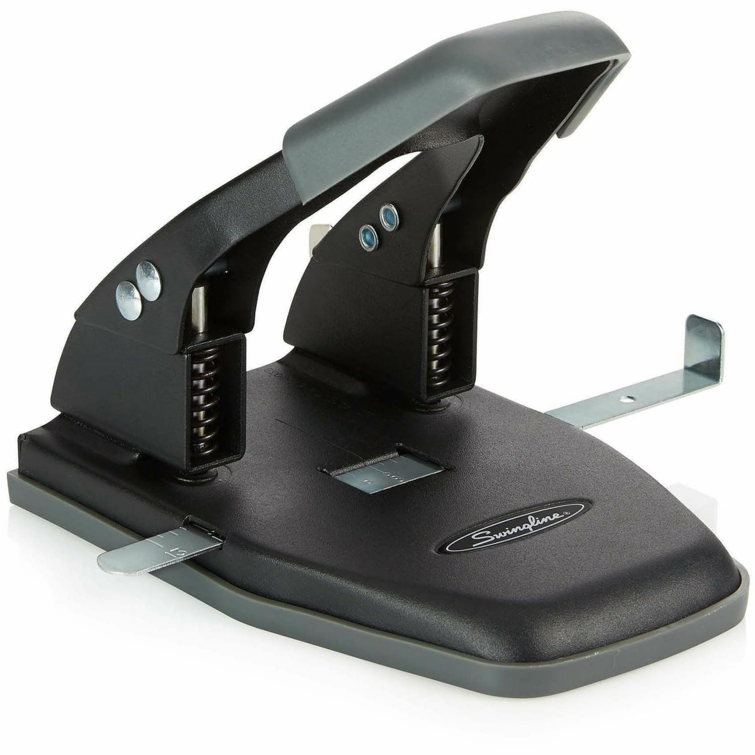 Swingline Comfort Handle 2-Hole Punch, Black/Gray - Image 4