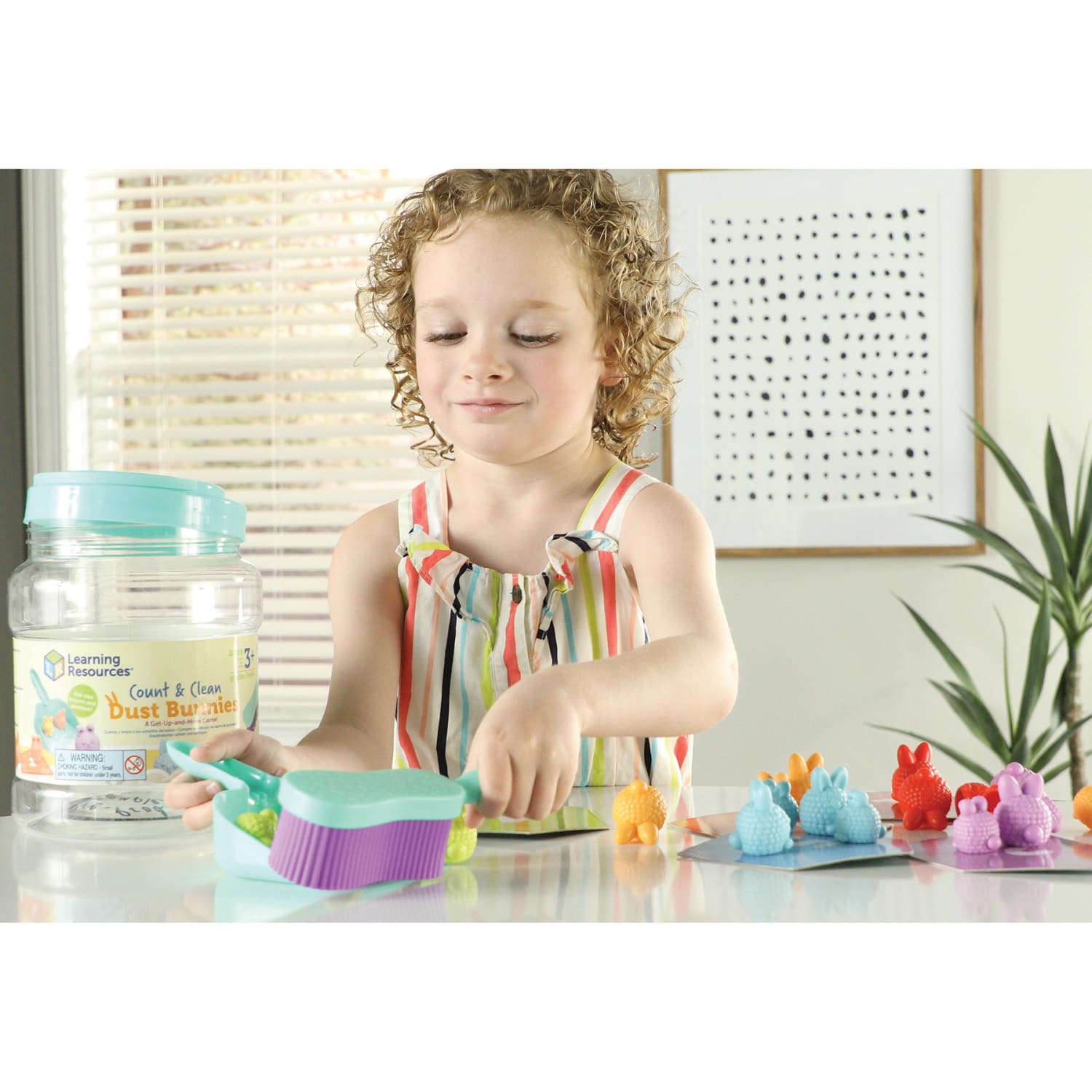 Learning Resources Count & Clean Dust Bunnies Gross Motor Game - Image 6
