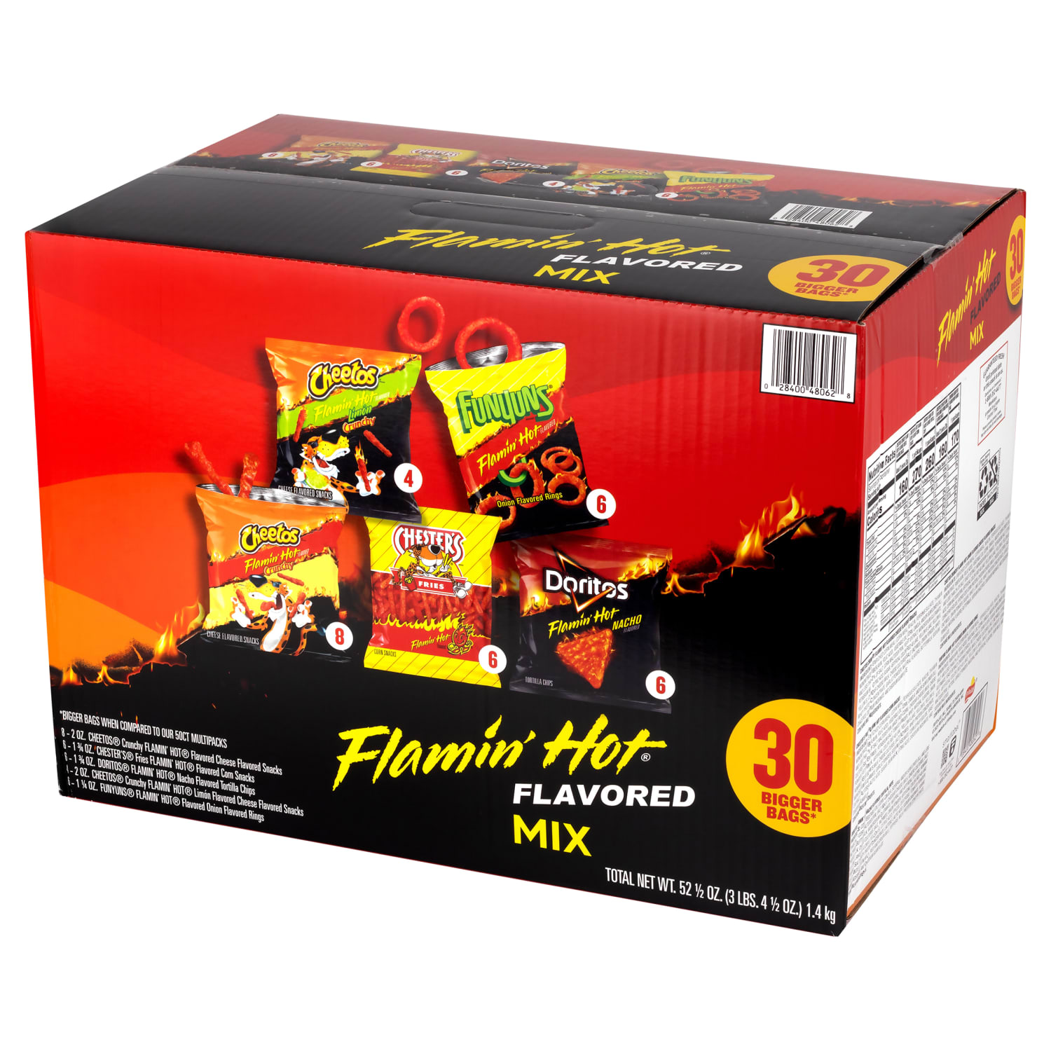 Frito-Lay Flamin Hot Mix, Box Of 30