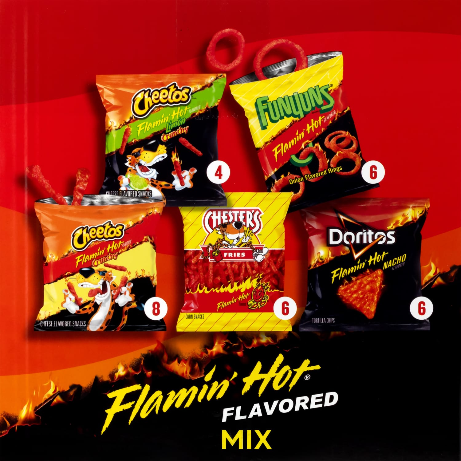 Frito-Lay Flamin Hot Mix, Box Of 30 - Image 4