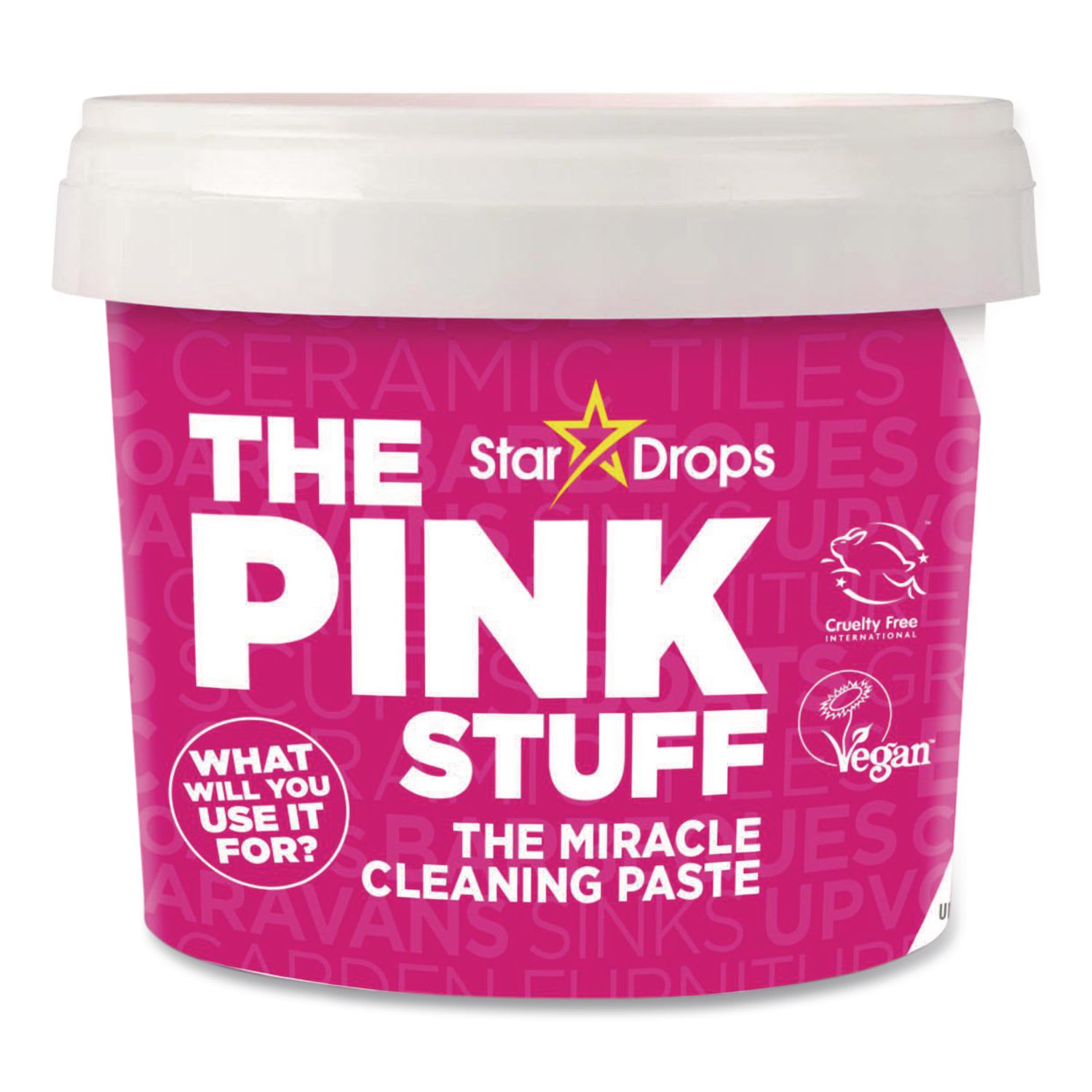 The Pink Stuff Miracle Cleaning Paste, Fruity Scent, 17.6 oz Jar, 6/Carton - Image 3