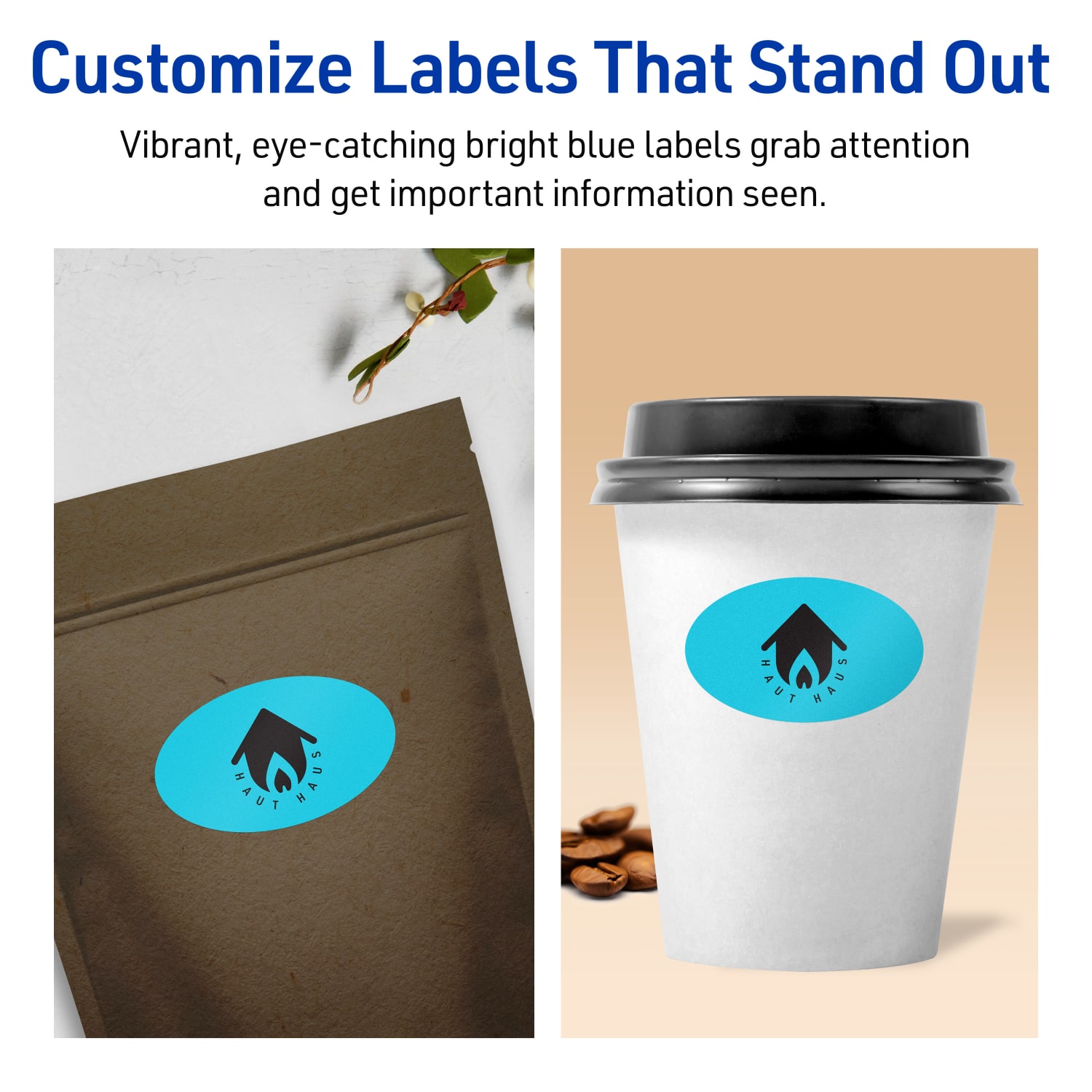 Avery Printable Labels With Sure Feed Technology, 94051-BBP10, Oval, 1-1/2in x 2-1/2in, Matte Bright Blue, Pack of 180 - Image 4