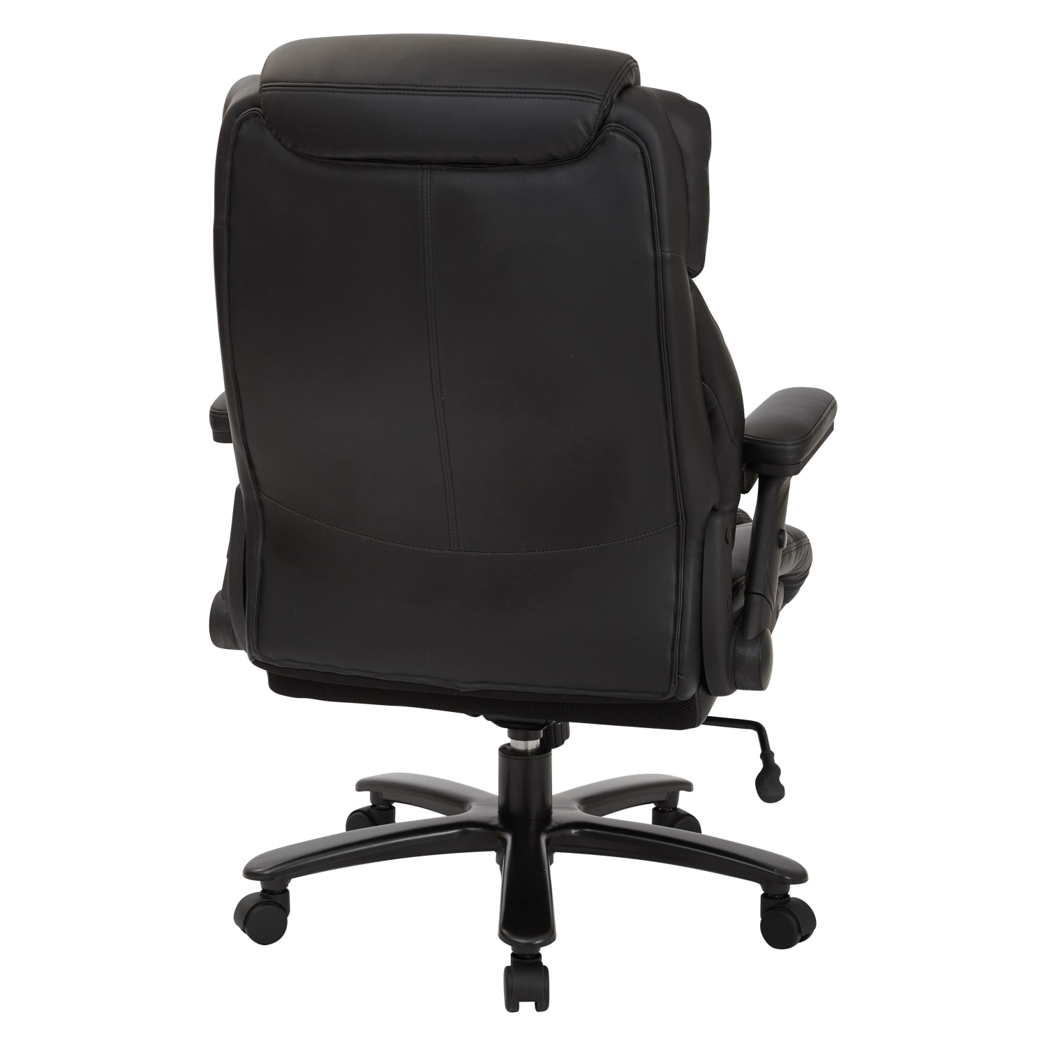 Office Star Pro Line II Big  Tall Bonded Leather High Back Chair With Arms Black PopularChairscom