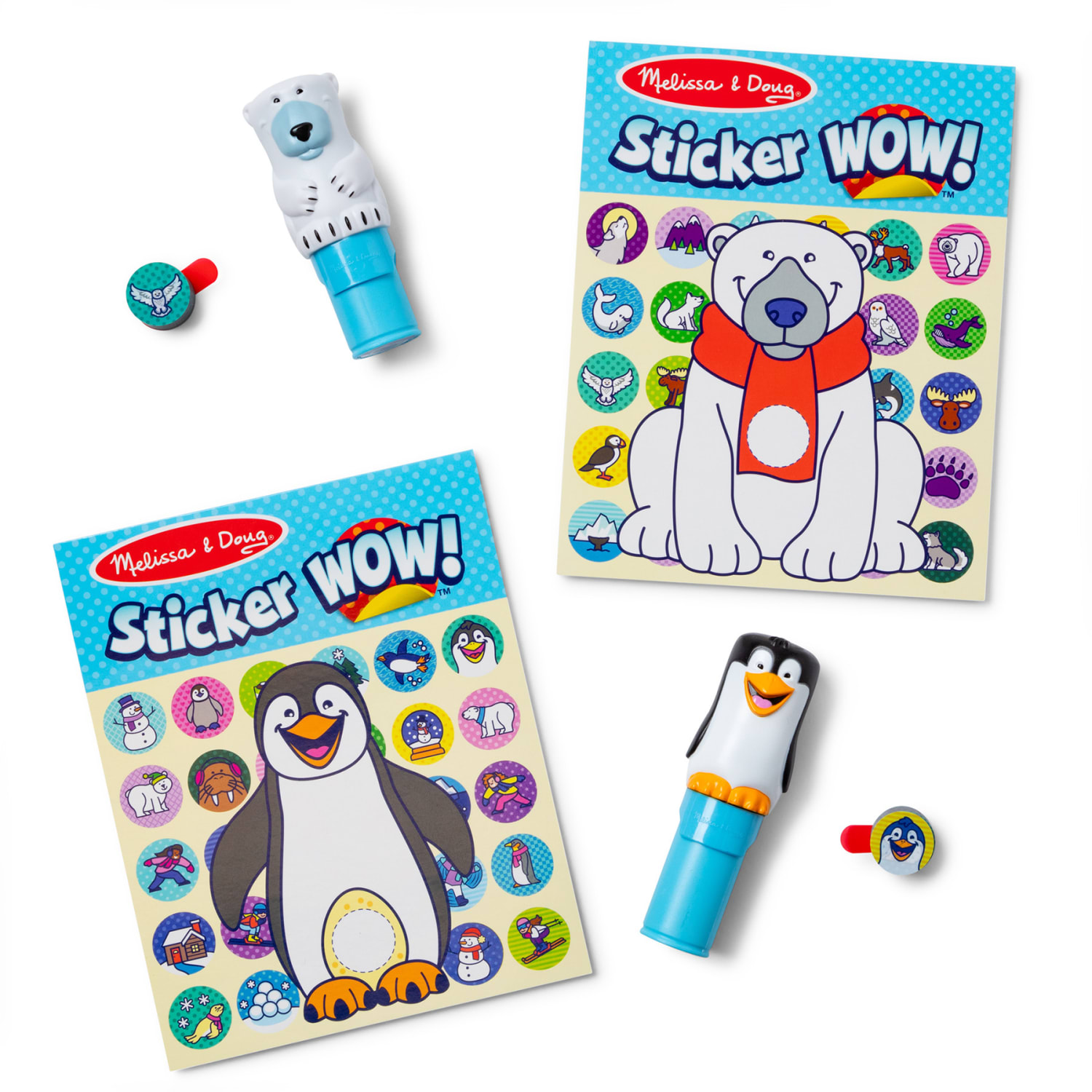Melissa & Doug Sticker WOW! Activity Pad & Sticker Stamper Value Pack, Winter - Image 3