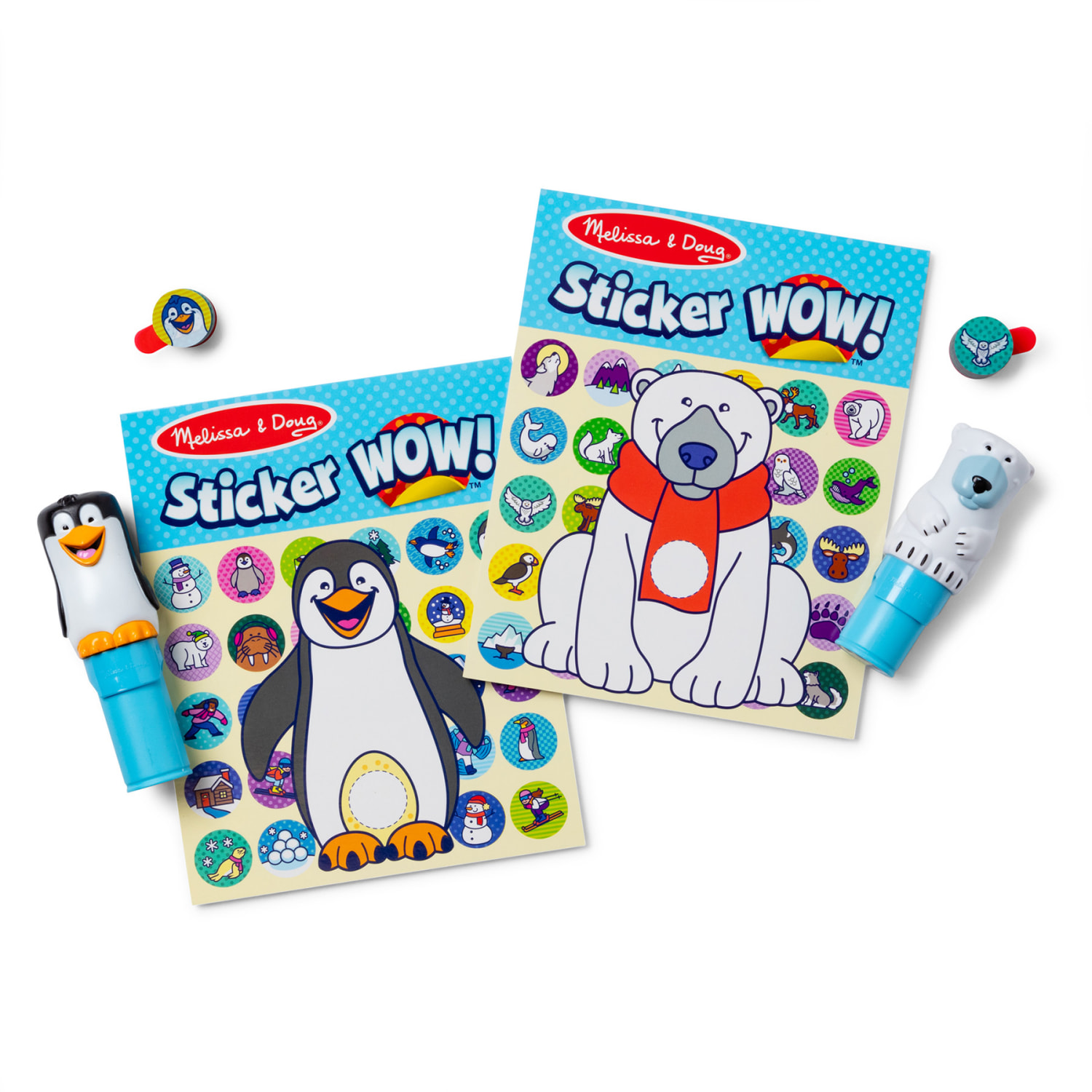 Melissa & Doug Sticker WOW! Activity Pad & Sticker Stamper Value Pack, Winter - Image 4