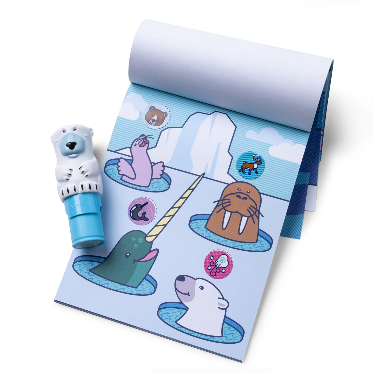 Melissa & Doug Sticker WOW! Activity Pad & Sticker Stamper Value Pack, Winter - Image 6