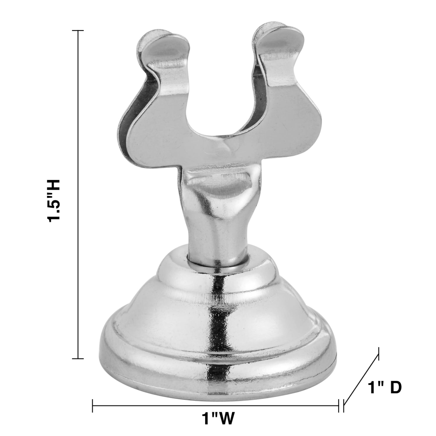 Alpine Place Card & Table Number Holders, 1in x 1-1/2in, Chrome, Pack Of 36 Holders - Image 5