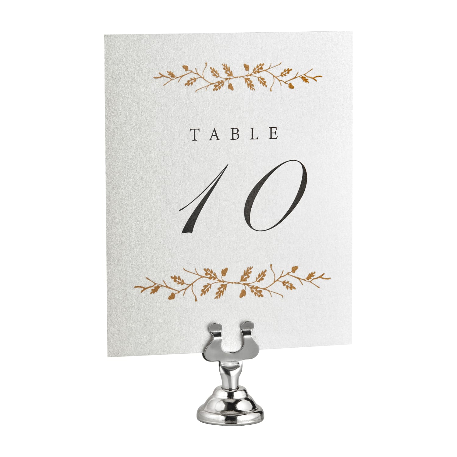 Alpine Place Card & Table Number Holders, 1in x 1-1/2in, Chrome, Pack Of 36 Holders - Image 6