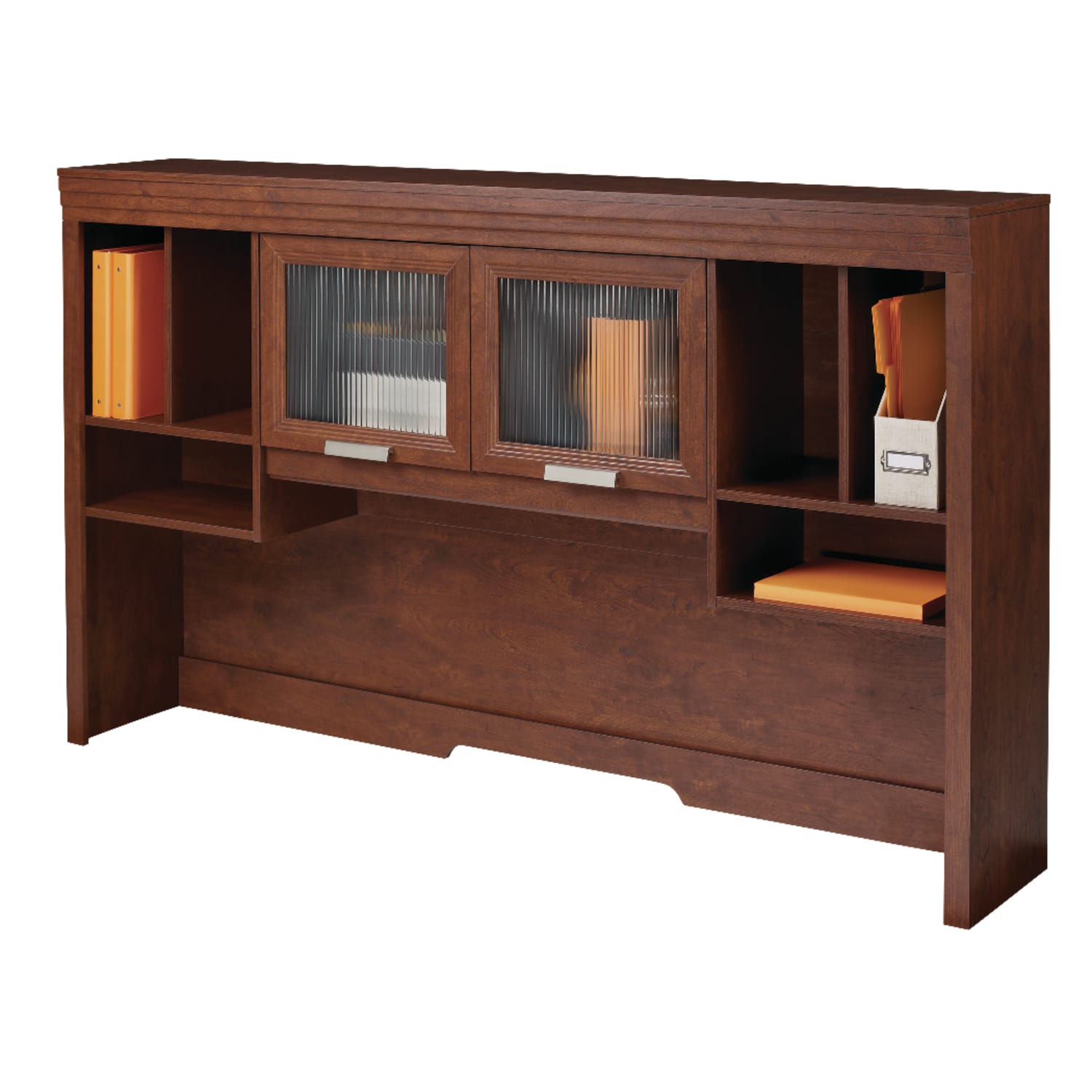 Realspace Marbury Collection 128inW Hutch, Auburn Brown - Image 3