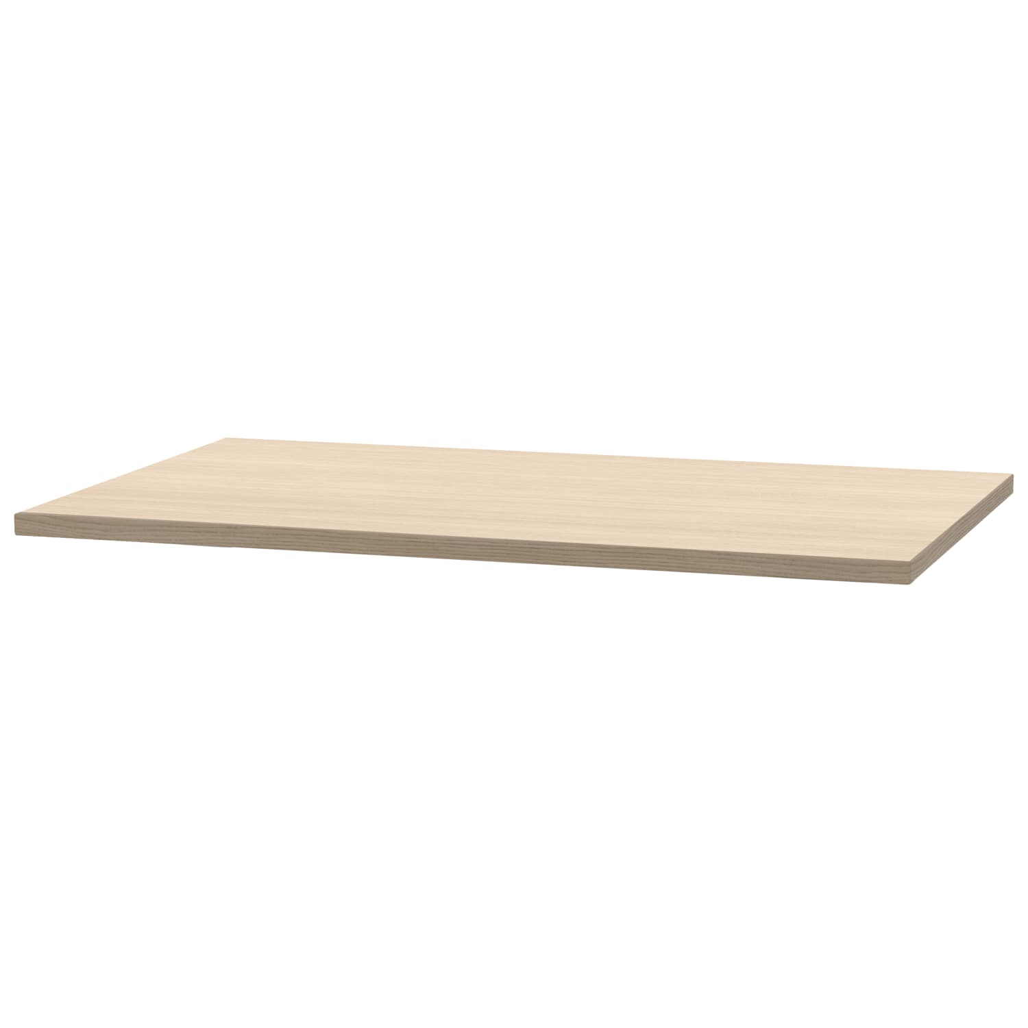 Fellowes 60inW Rectangle Laminate Worksurface Desktop, Beigewood - Image 3