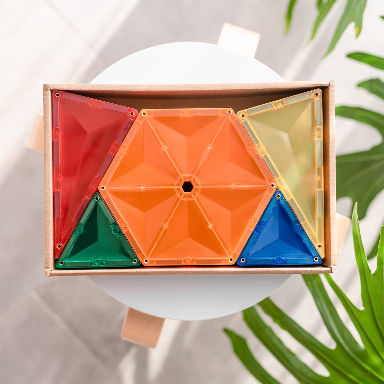 Connetix Magnetic Tiles Rainbow Geometry Pack, 30 Pieces - Image 4
