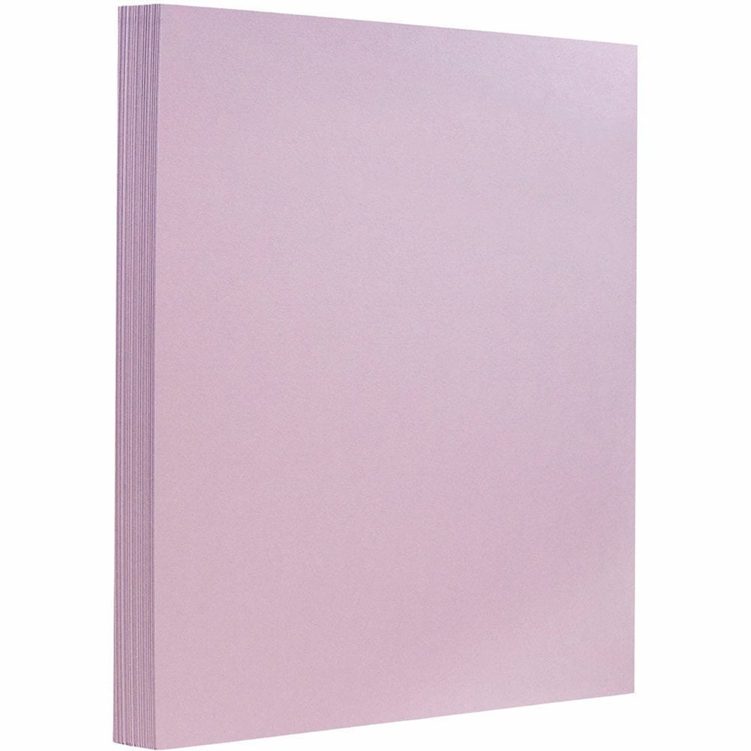 JAM Paper Card Stock, Light Purple Lilac, Letter (8.5in x 11in), 130 Lb, Pack Of 25
