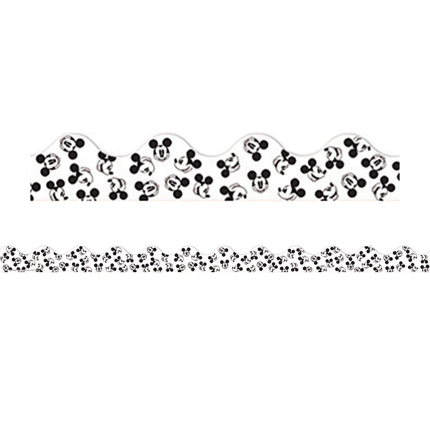 Eureka School Deco Trim, Mickey Mouse Throwback Tossed Mickeys, 37' Per Pack, Set Of 6 Packs - Image 3