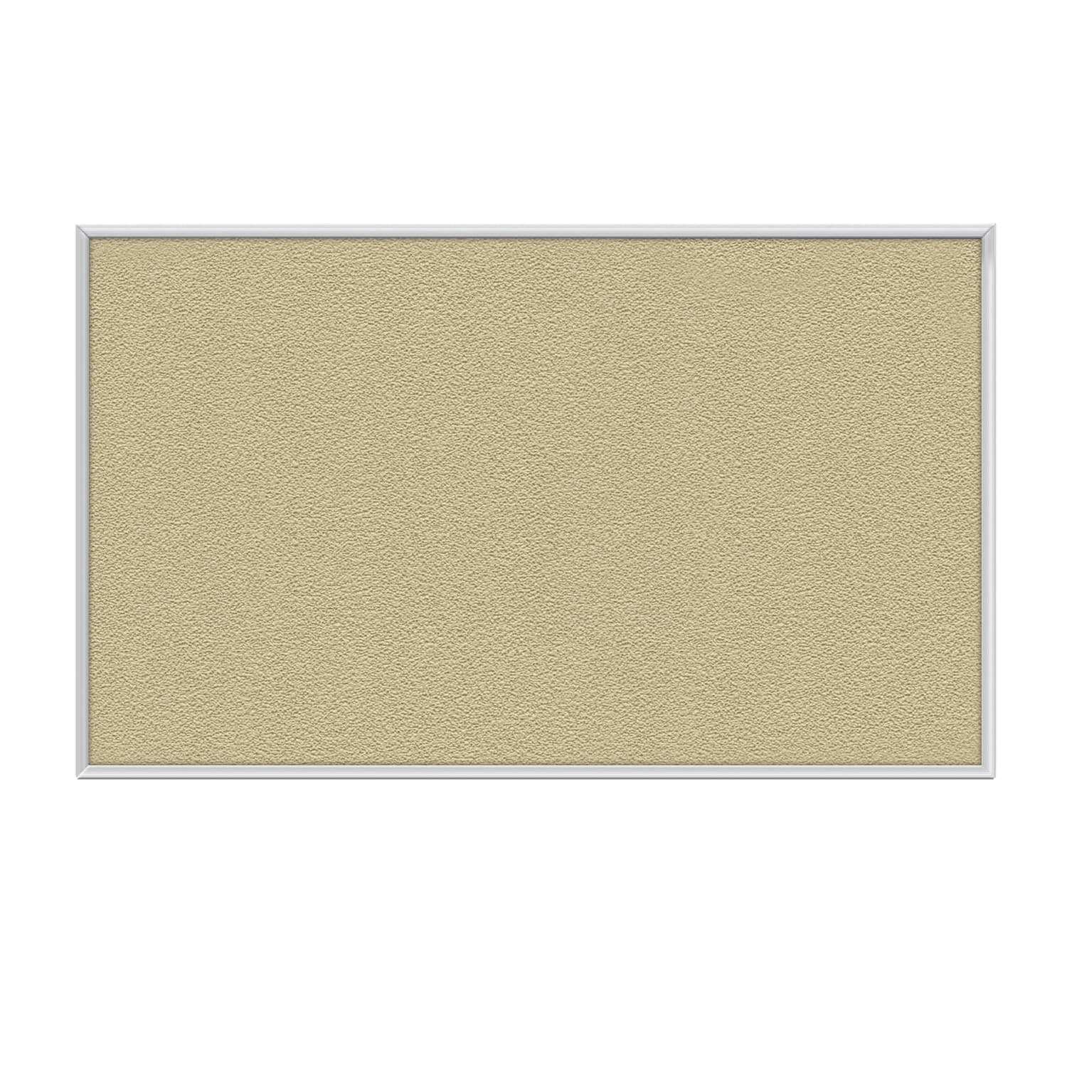 Ghent Aluminum Frame Vinyl Bulletin Board, 24in x 24in, Caramel, Satin Frame