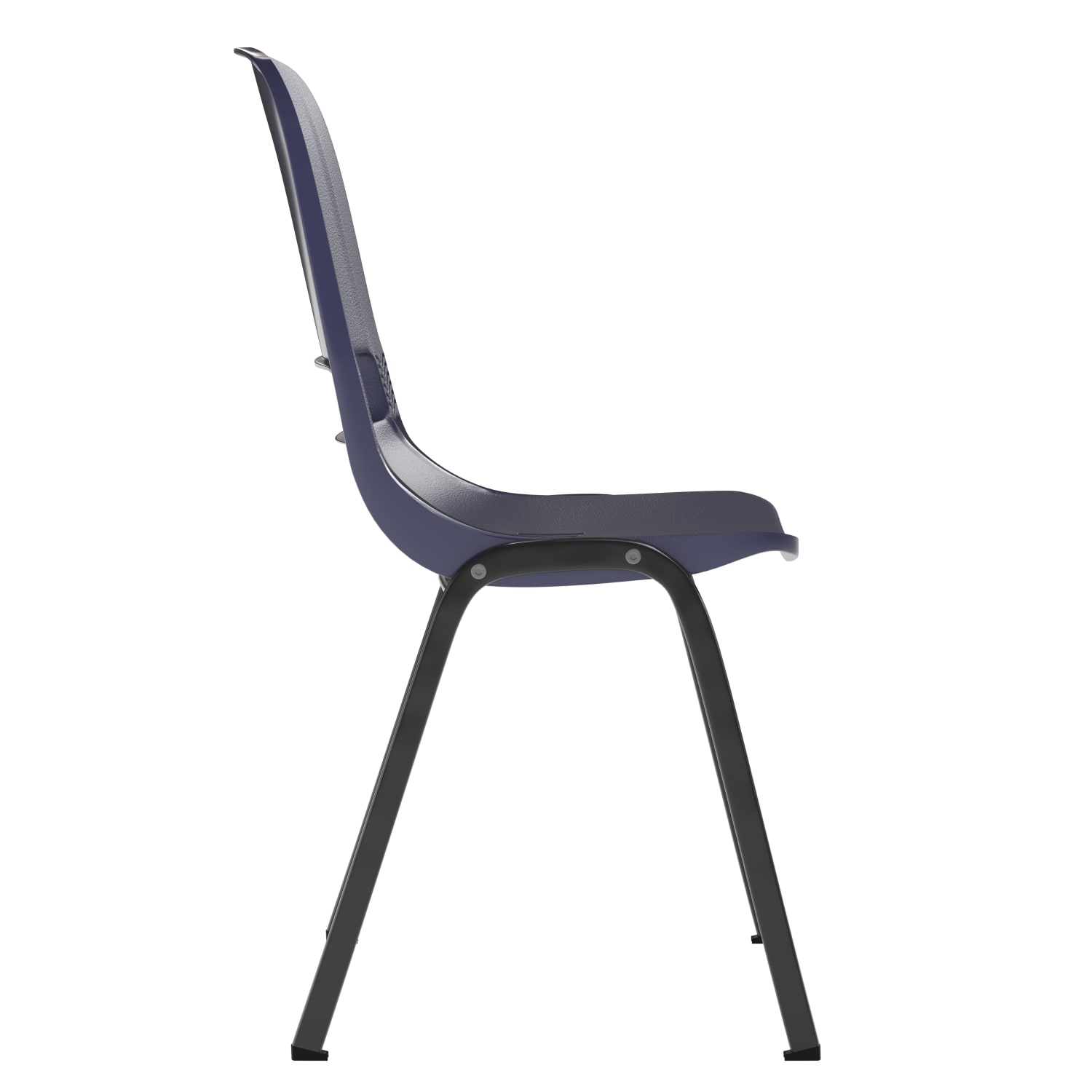 Flash Furniture HERCULES Series Ergonomic Stack Chair NavyBlack PopularChairscom