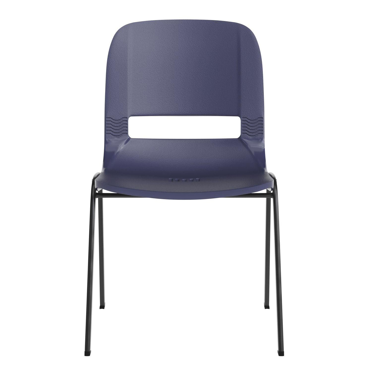 Flash Furniture HERCULES Series Ergonomic Stack Chair NavyBlack PopularChairscom
