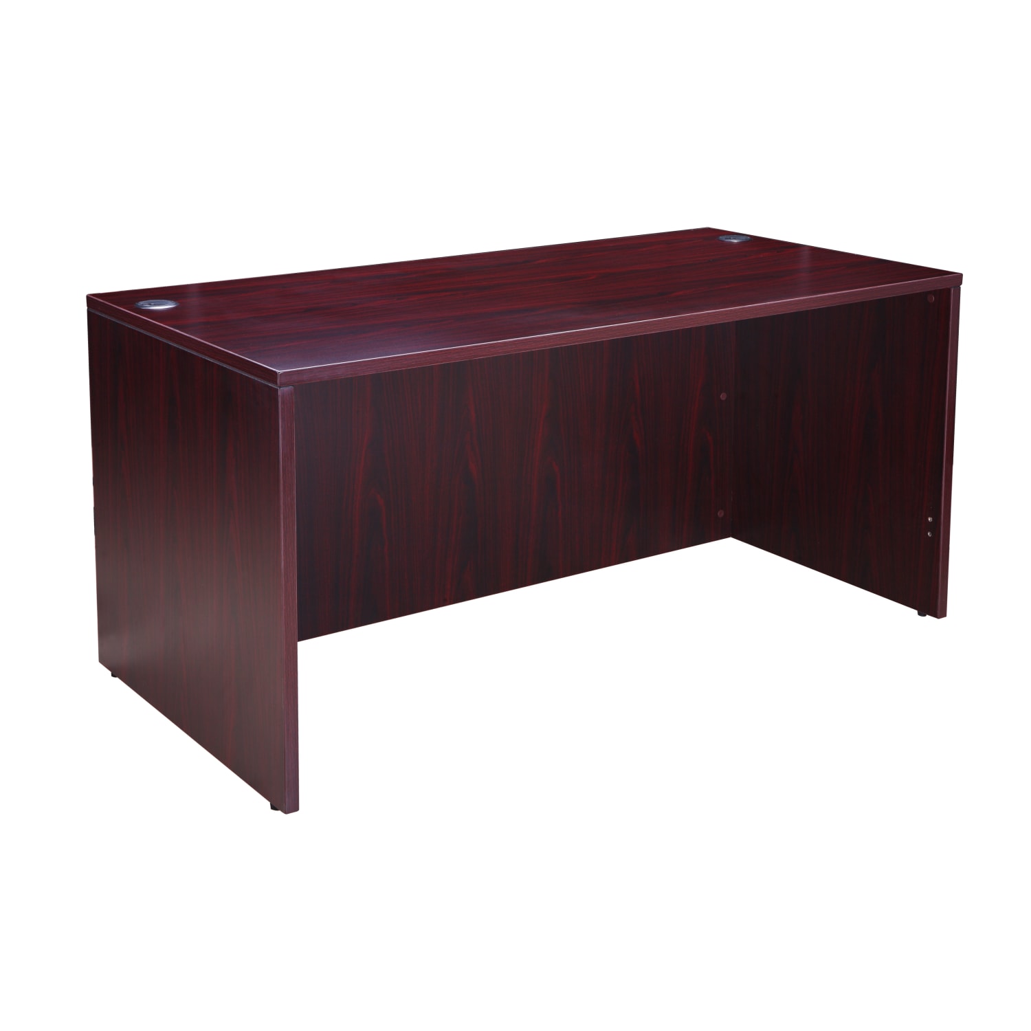 Boss Office Products Holland Series Executive U-Shape Desk With File Storage, Pedestal And Hutch, Mahogany - Image 3